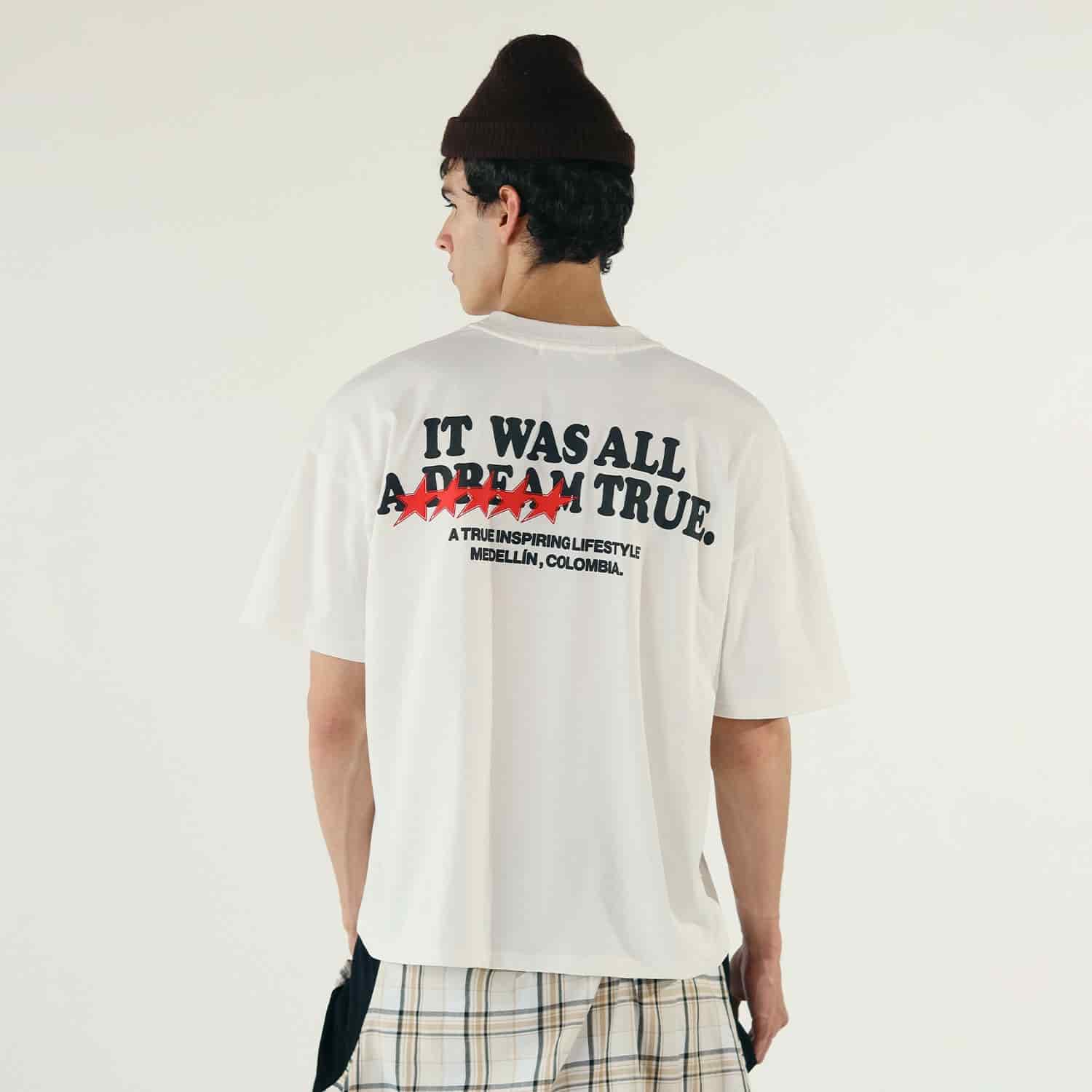 Dream True Boxy T-Shirt - Cream - miniatura 7