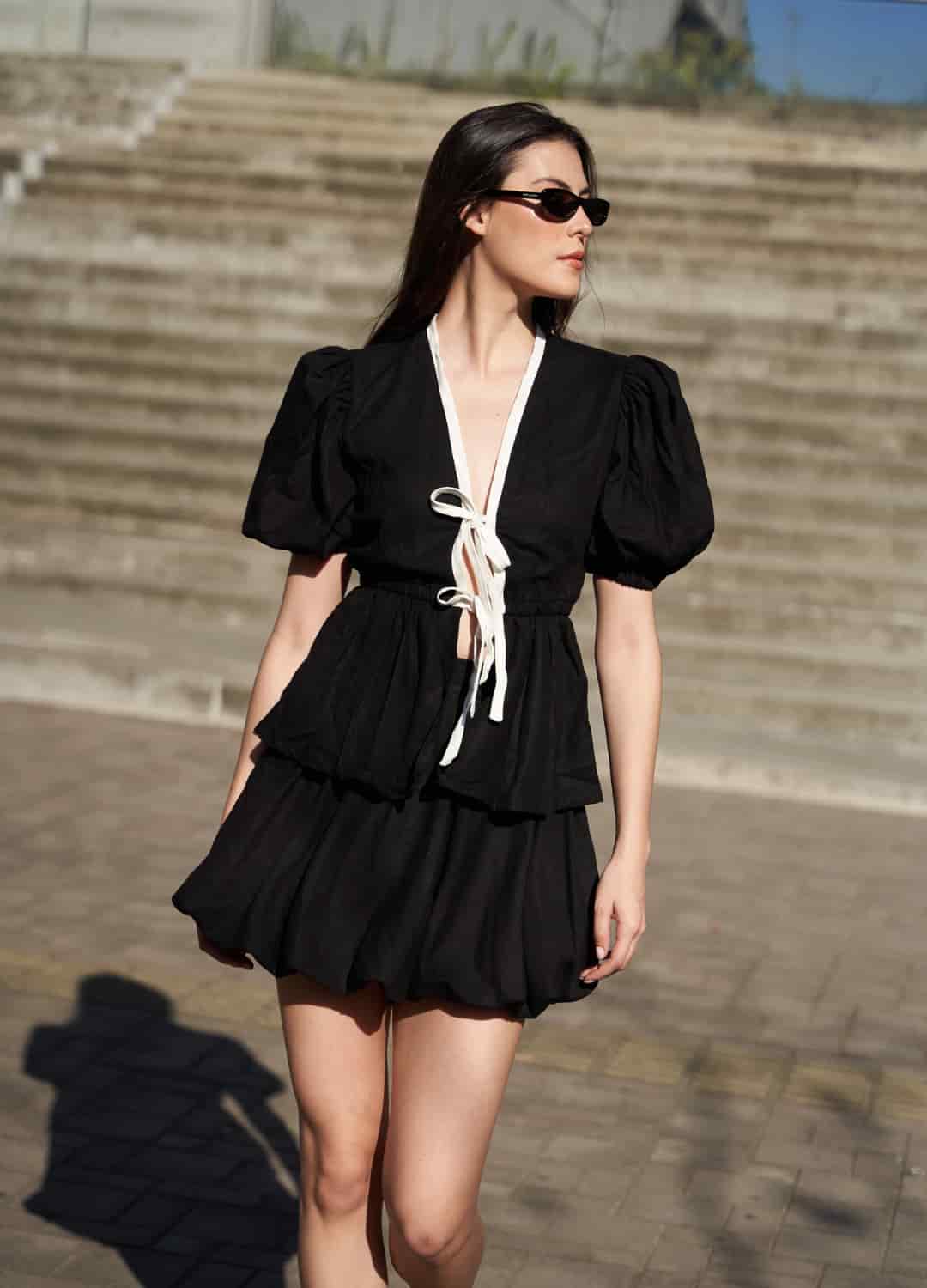 Blusa Arboleda Negro/Ivory - miniatura 3