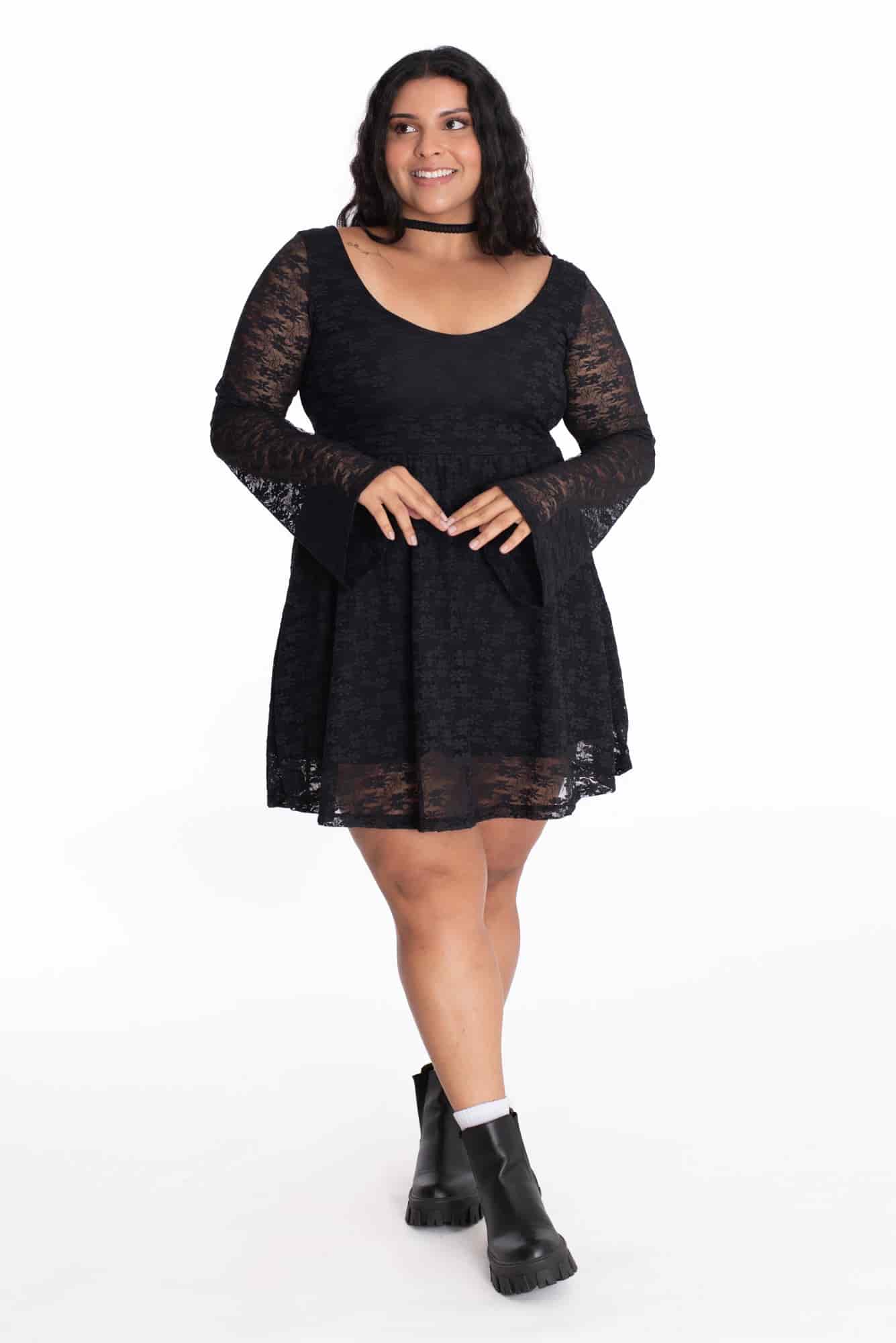 Vestido Florencia Negro - miniatura 2