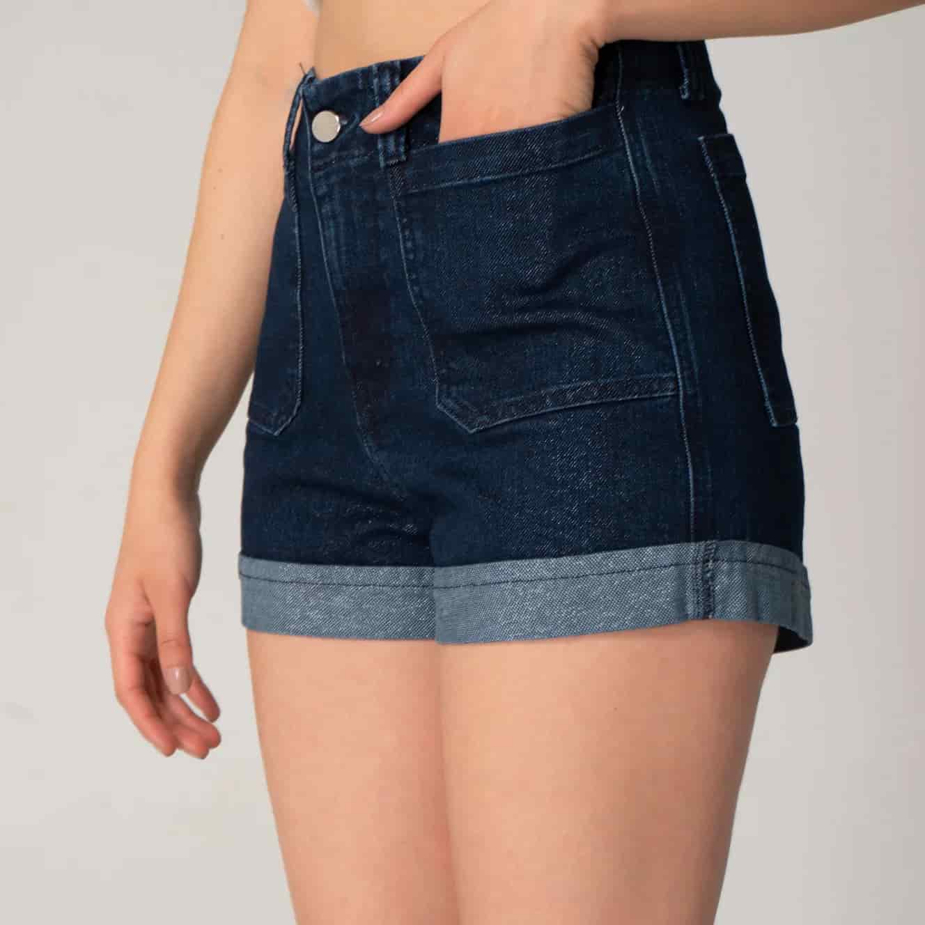 Short Denim Regular Sequins - miniatura 2