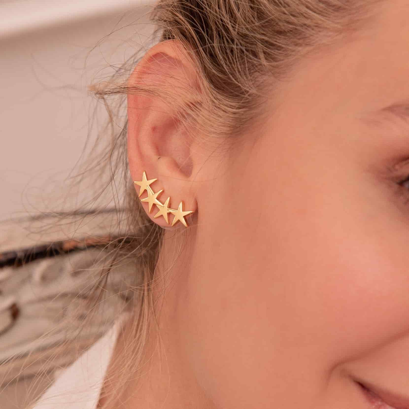 Aretes Multi Estrellas - miniatura 1