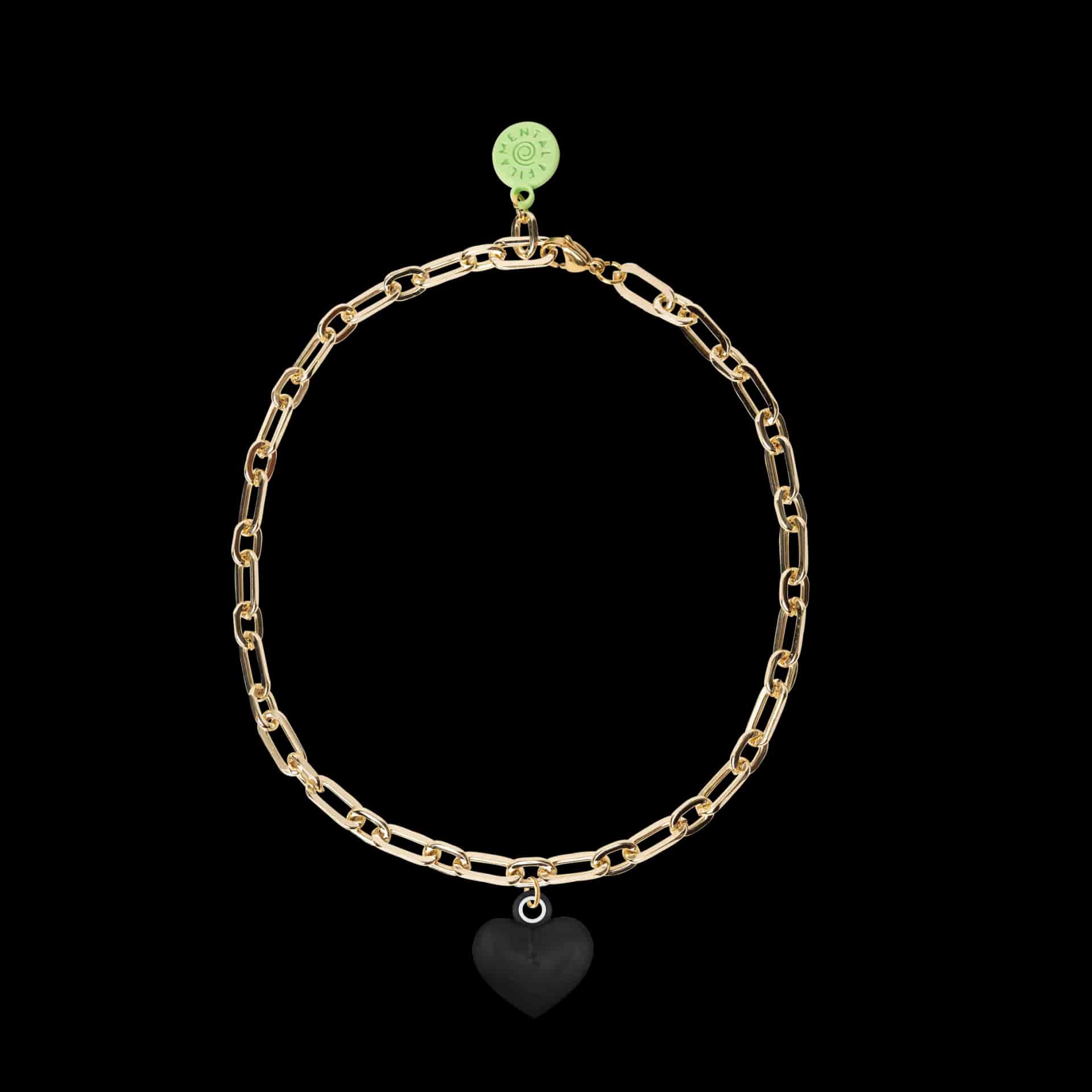 COLLAR CON CADENA DORADA Y RELICARIO - miniatura 2