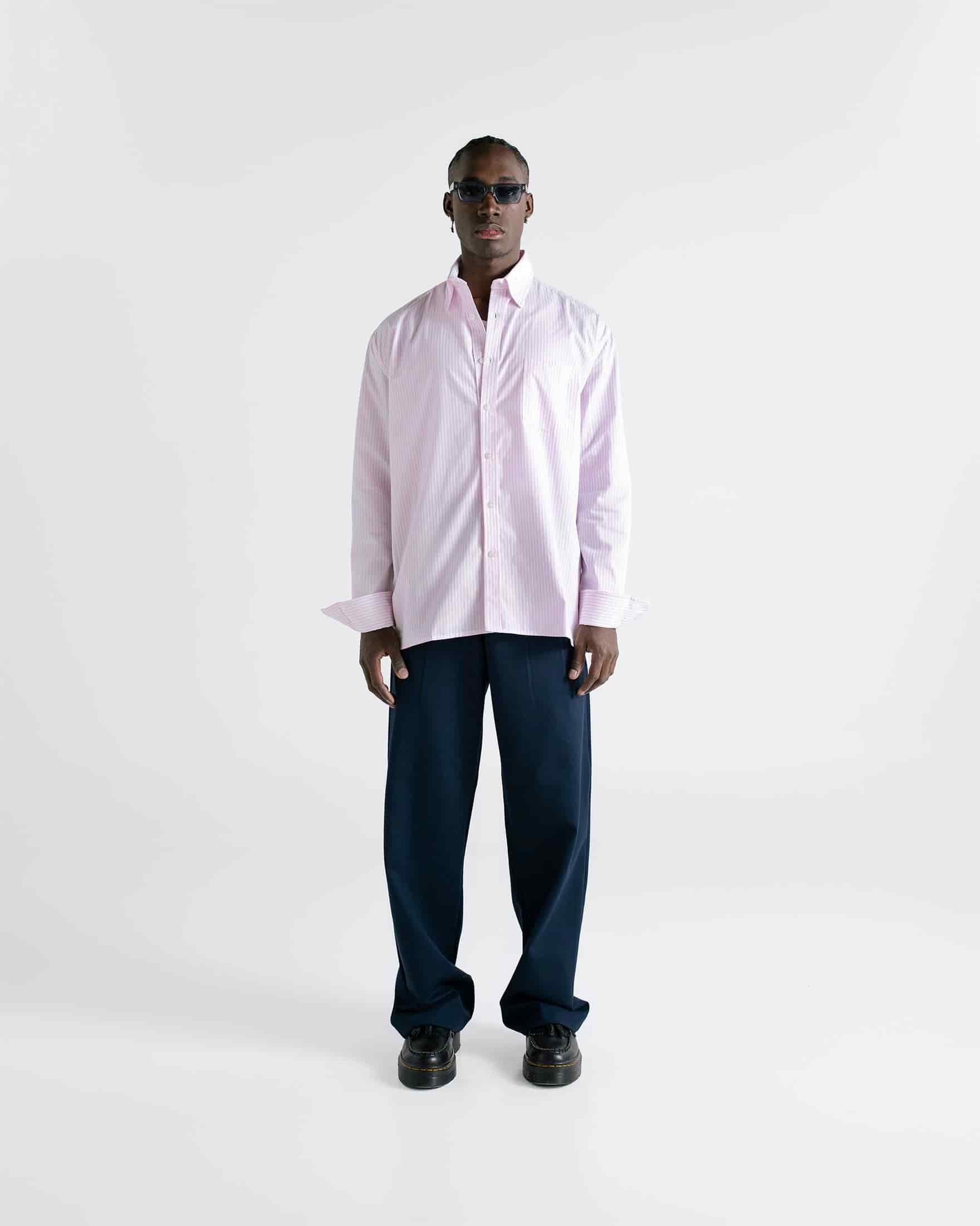 Pinstripe Shirt - Baby Pink - miniatura 10