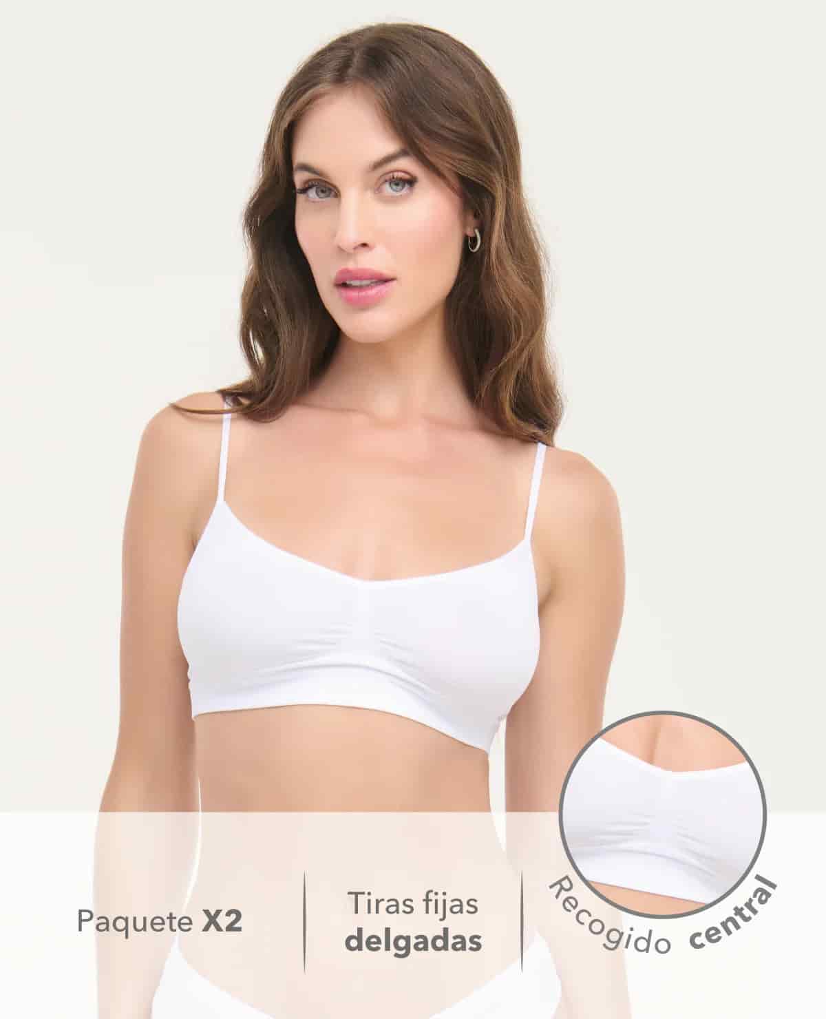 Top Seamless | Paquete X2 | Escote en V - miniatura 7
