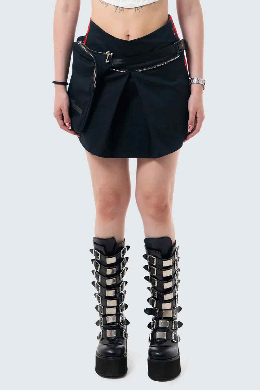 VENENO MINI FALDA ZIPPER BAG - MUJER - miniatura 1
