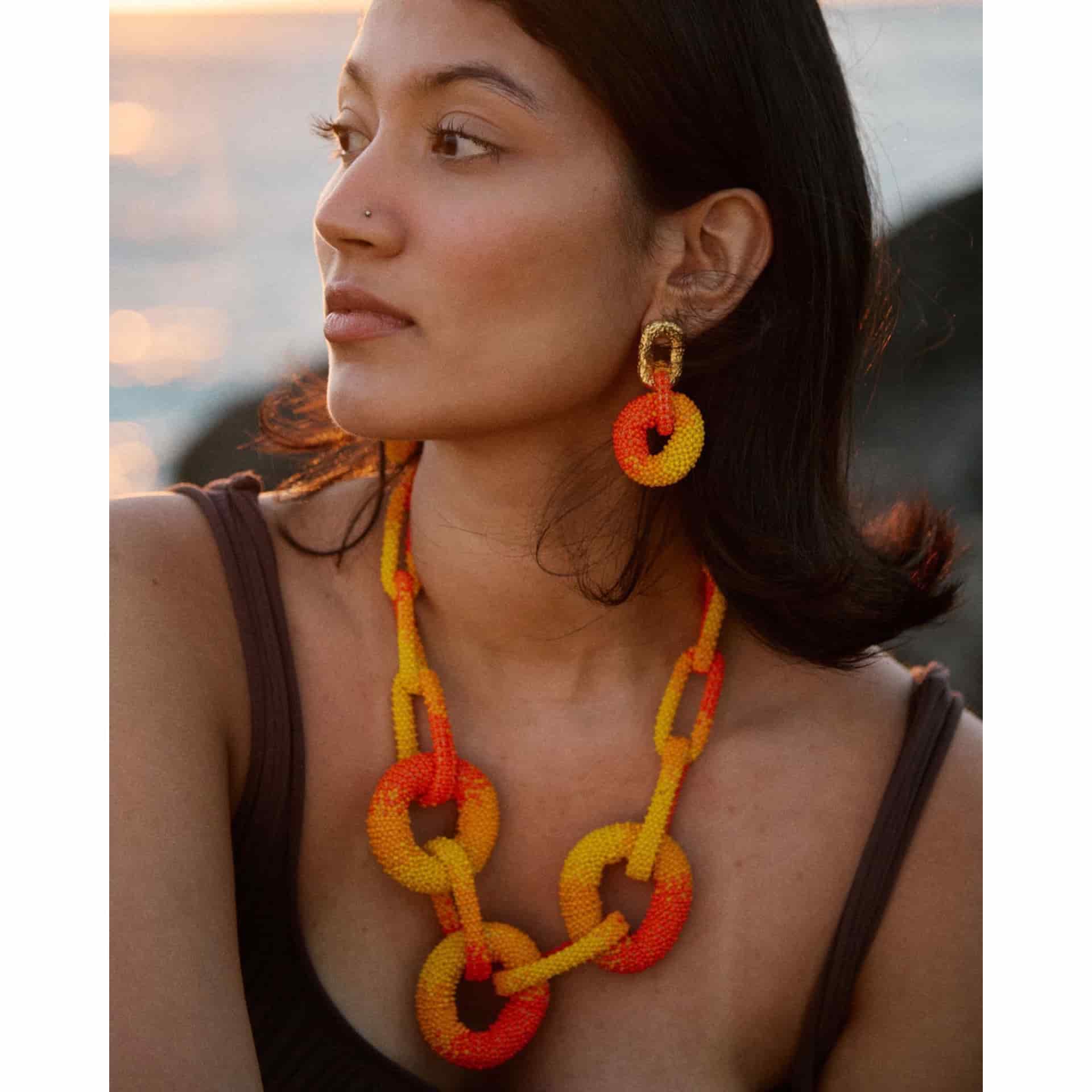 Link Beaded Necklace - miniatura 8
