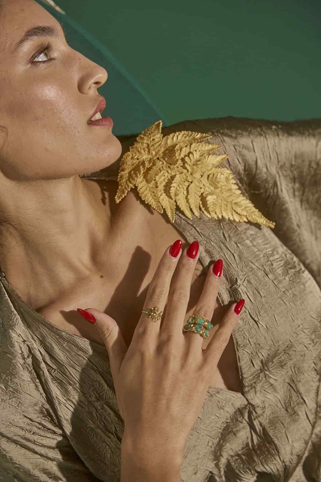LACE FERN SHOULDER PAD - miniatura 2