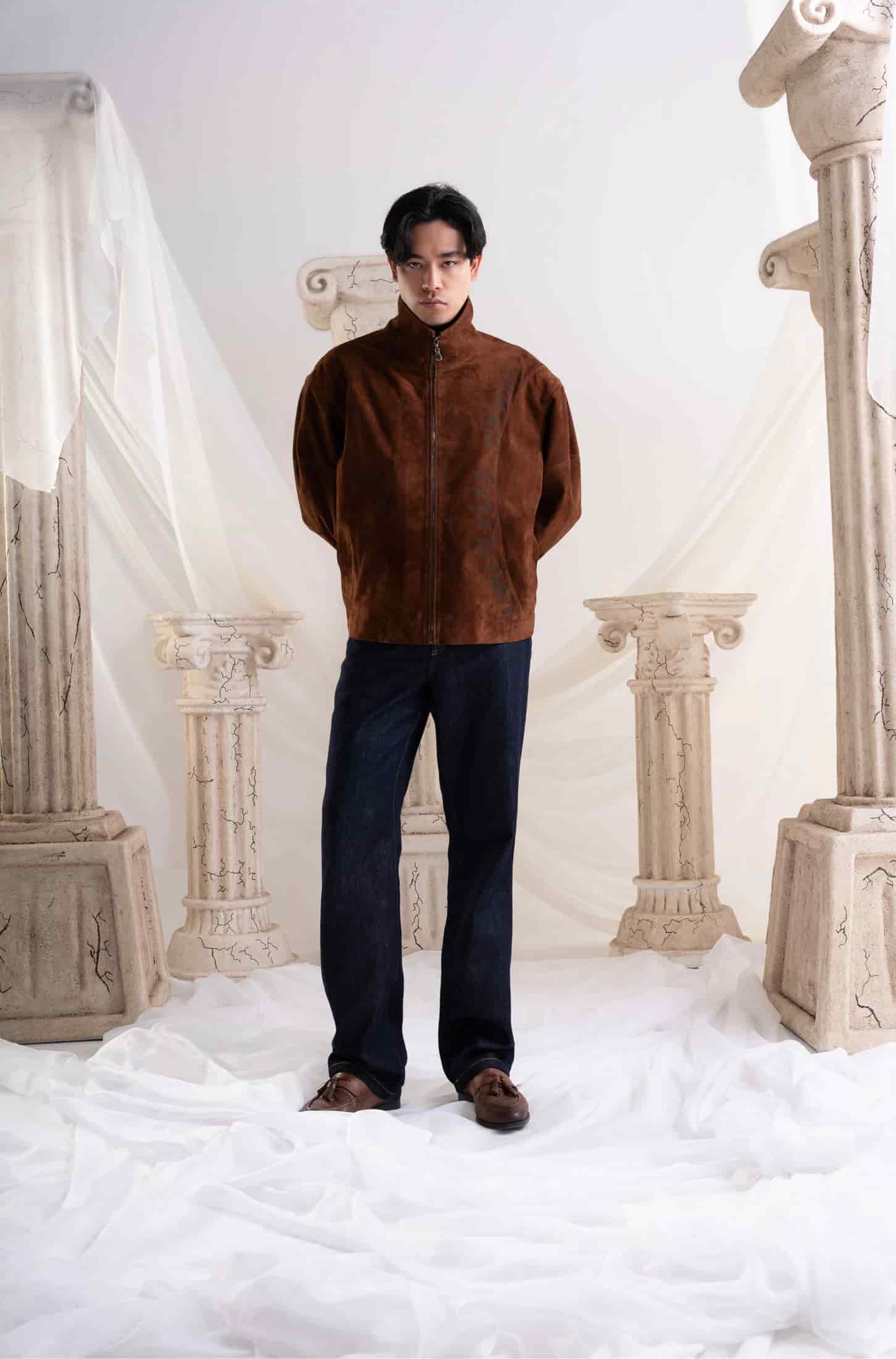 The "Human Experience" Suede Jacket - miniatura 1