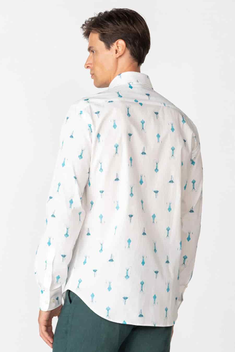 Men's cotton shirt white epiro - miniatura 4