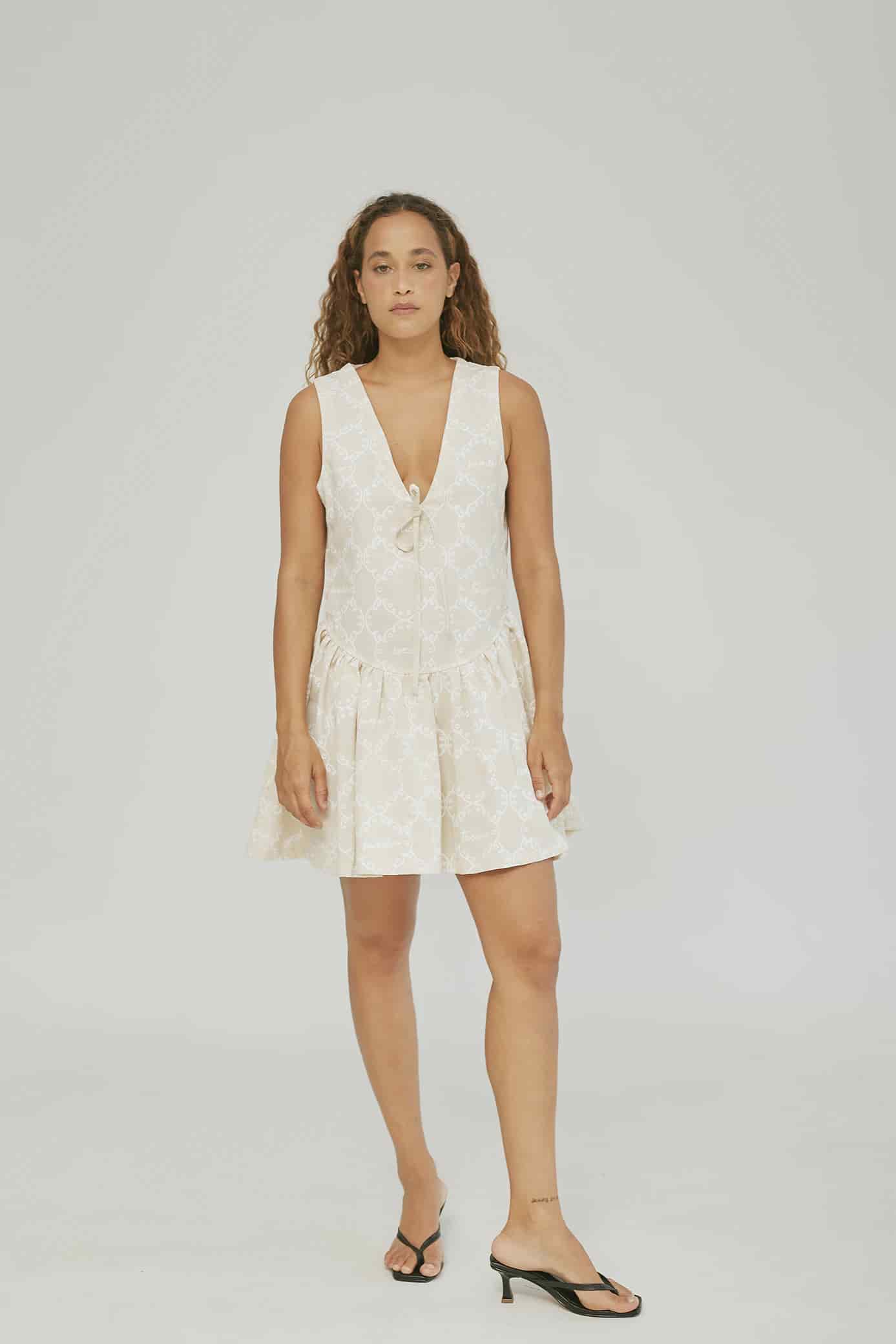 Vestido Azúcar Mantel Crudo - miniatura 8