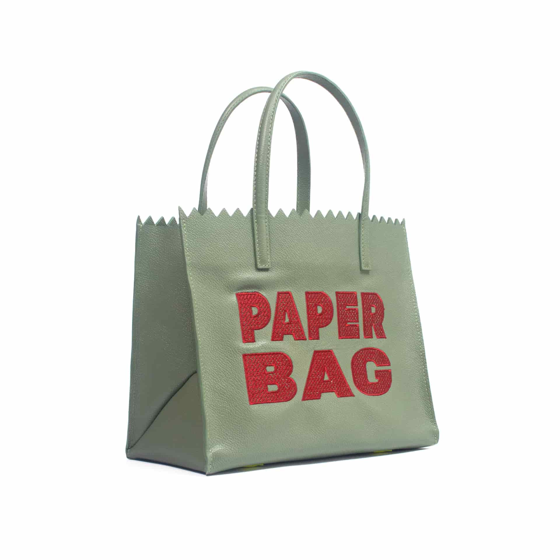 Paper Bag SHORT - Sage x Wine - miniatura 2