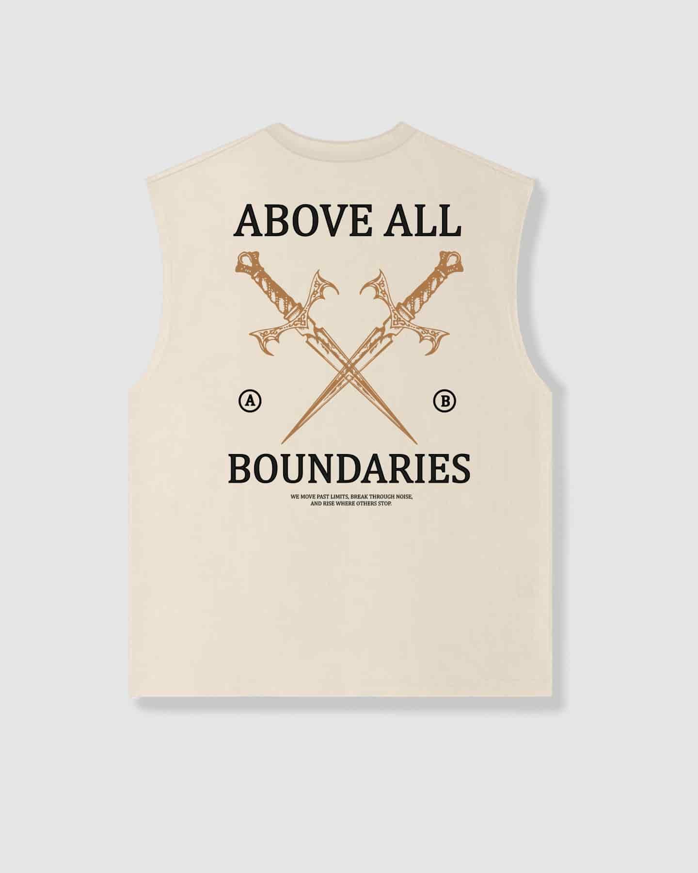 Oversized Sleeveless Boundaries Vanilla - miniatura 1