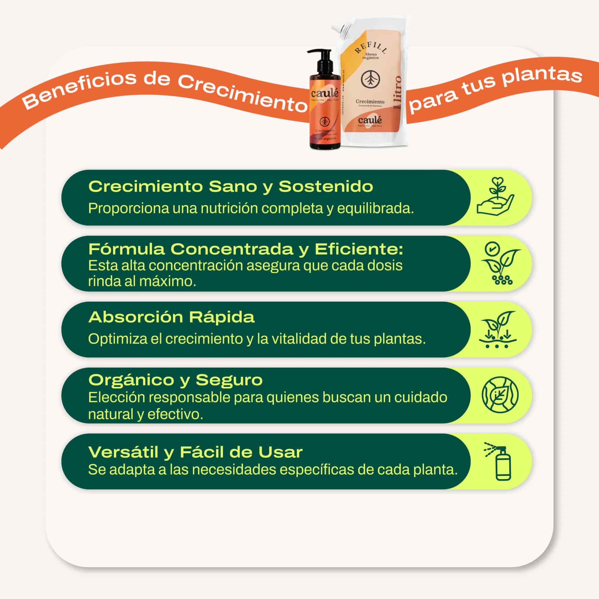 Refill Crecimiento 1 Litro + Botella 250ml - miniatura 2