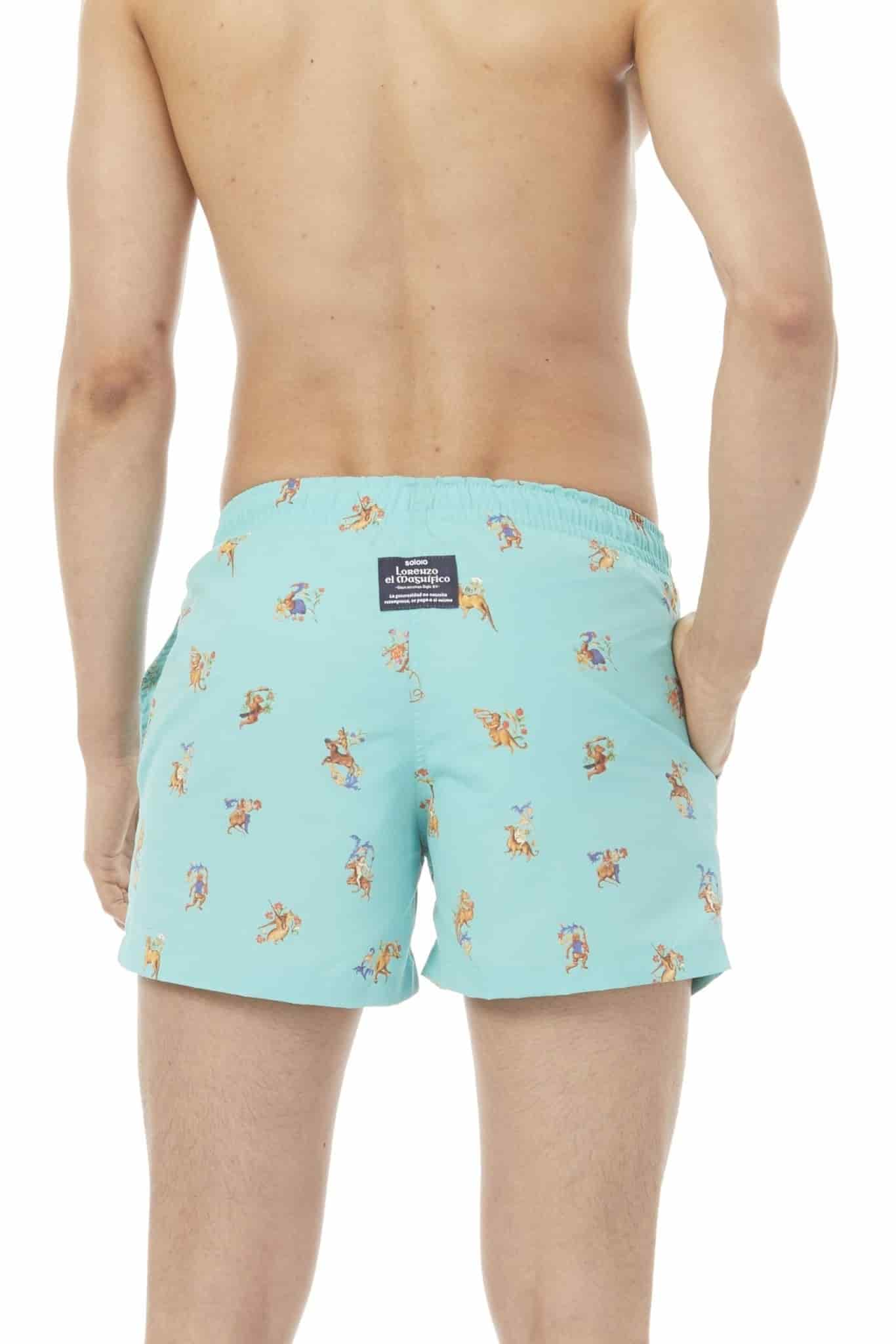 Men's swim trunk turquoise lorenzo - miniatura 7