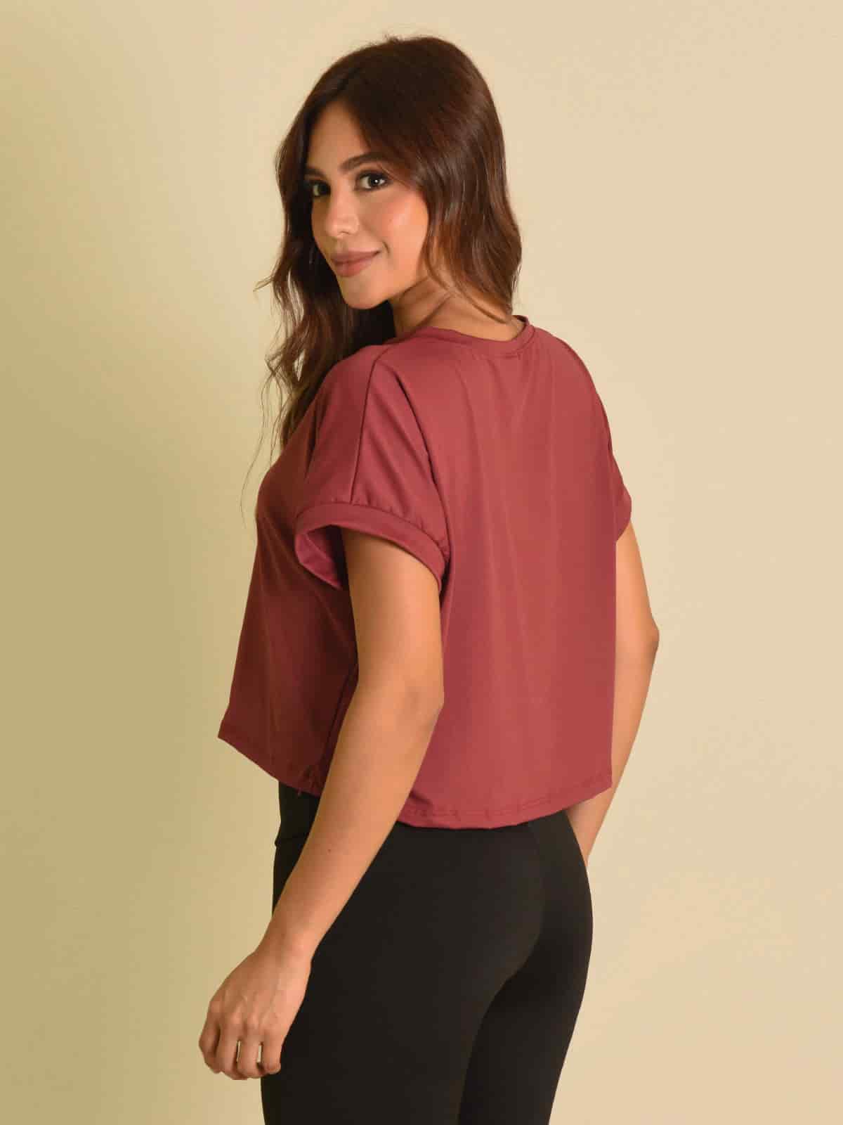 Blusa london ibiza vino - miniatura 3