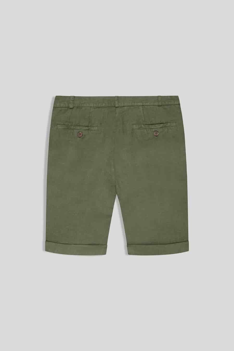 Men's linen bermuda green - miniatura 2