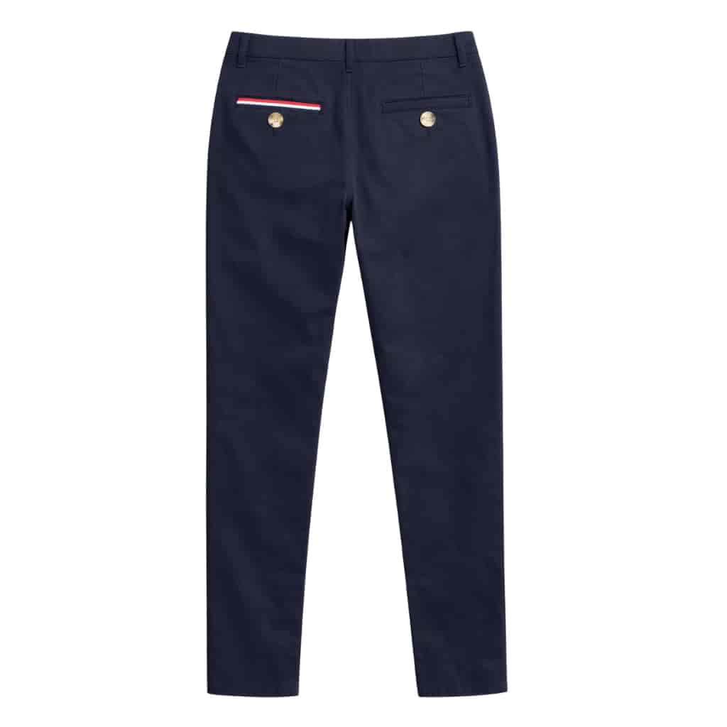NUOVO - Pantalón prepster classic fit elástico - Blu République - miniatura 4