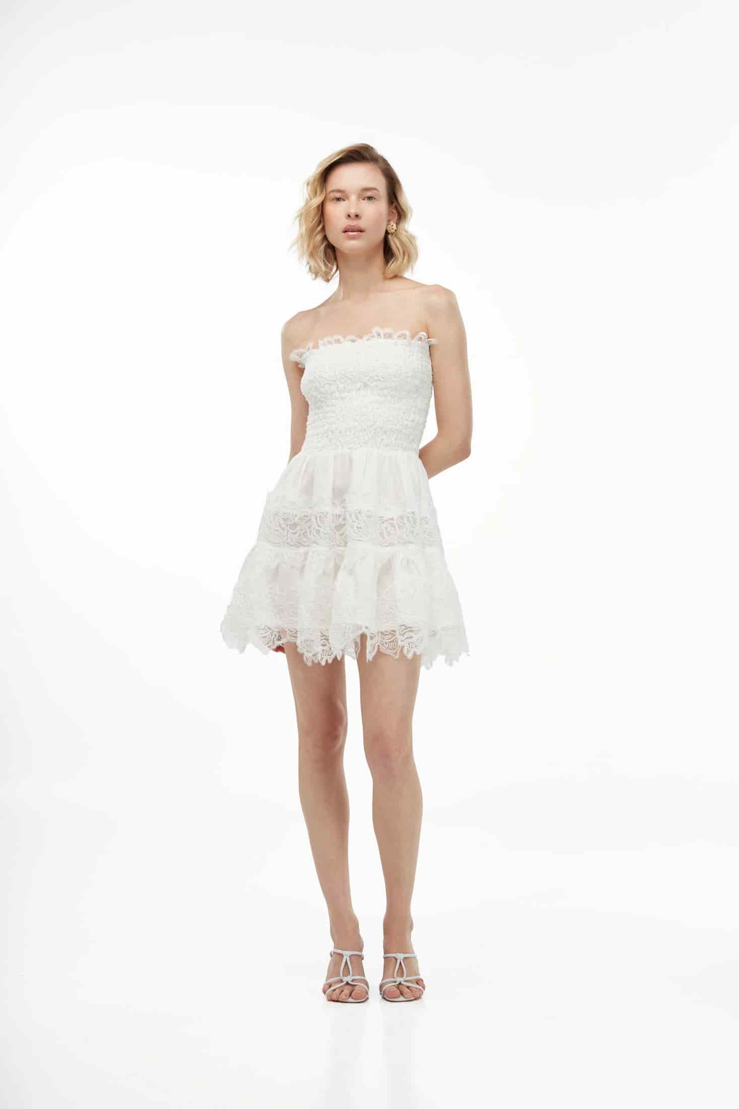 BRISA MINI DRESS WHITE - miniatura 1