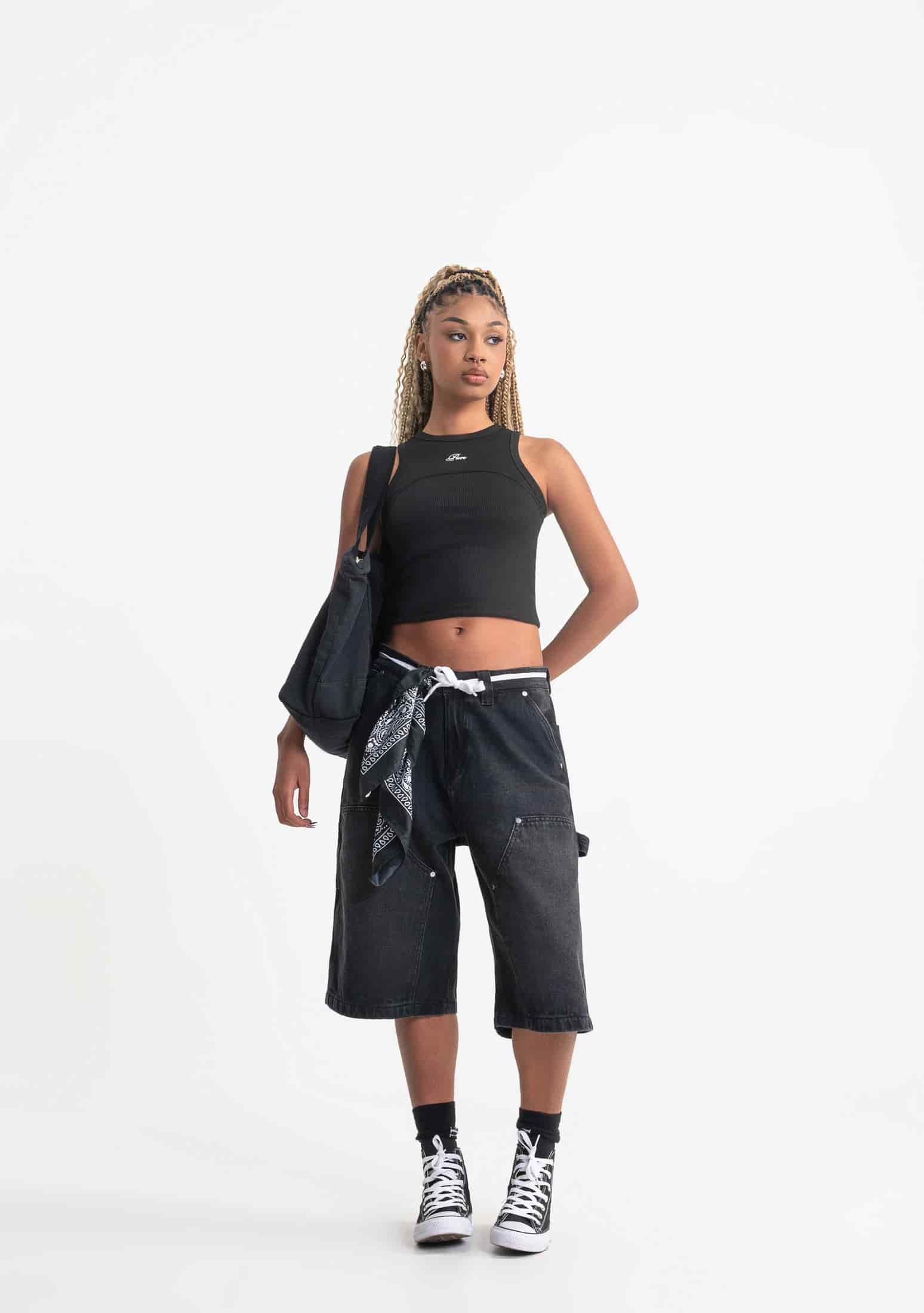Rustic black tank top - miniatura 8