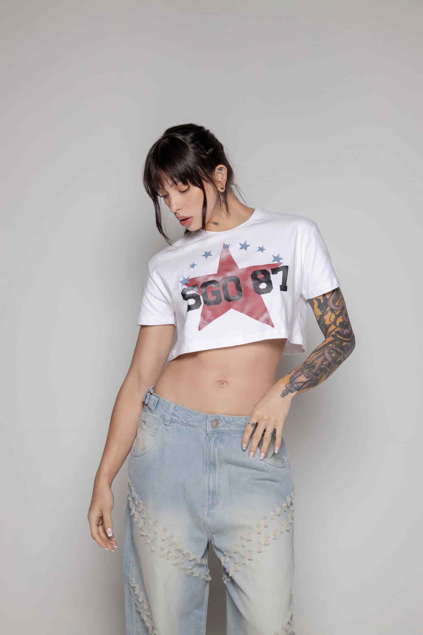Crop-Top Courage Estrella-Blanco - miniatura 1