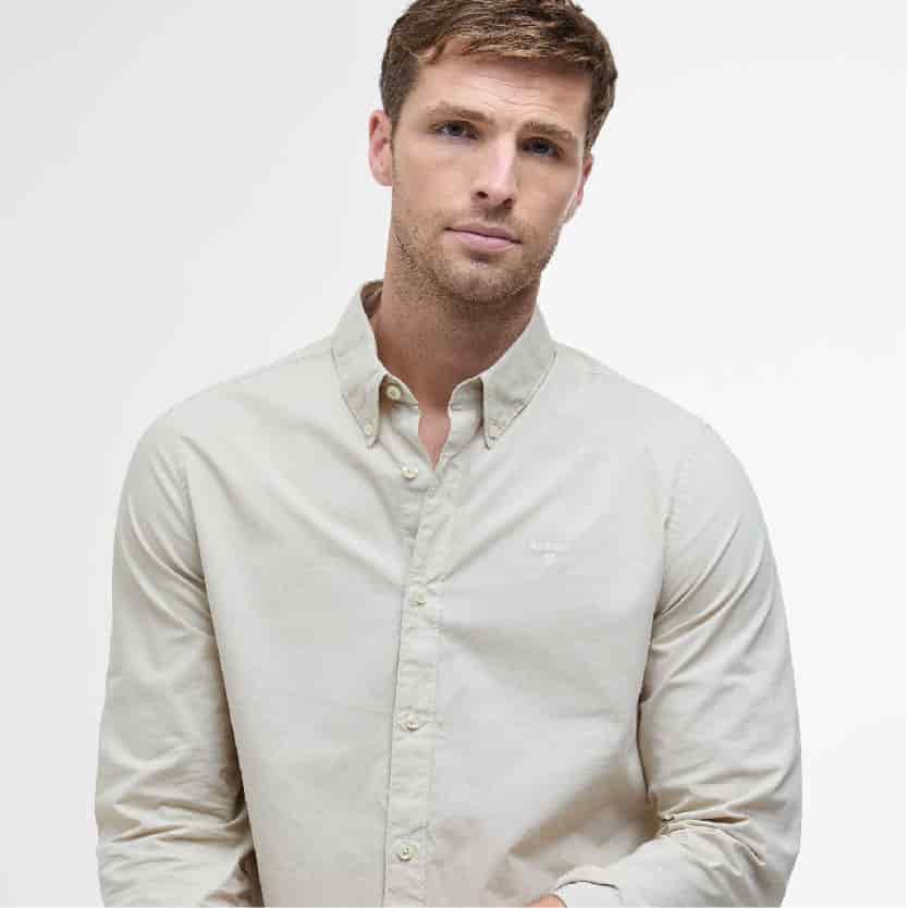 Garment Dyed Tailored Long-Sleeved Shirt - miniatura 1