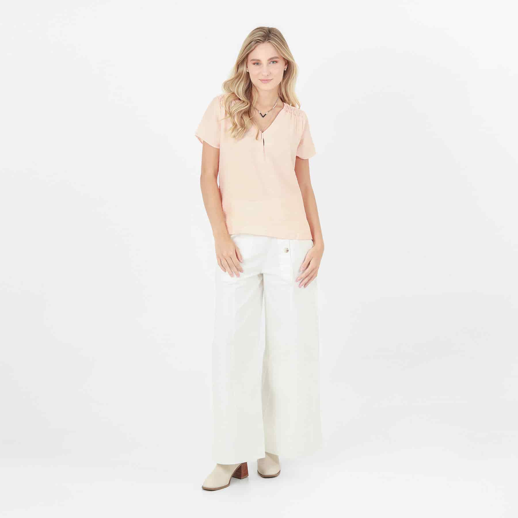Blusa Cuello V Manga Corta - miniatura 5