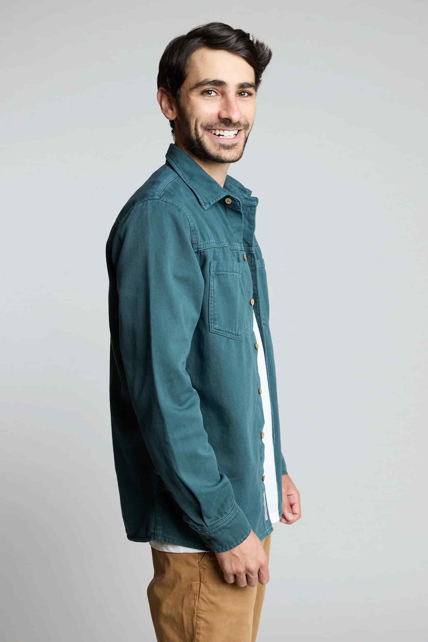 Sobrecamisa verde petróleo - miniatura 4