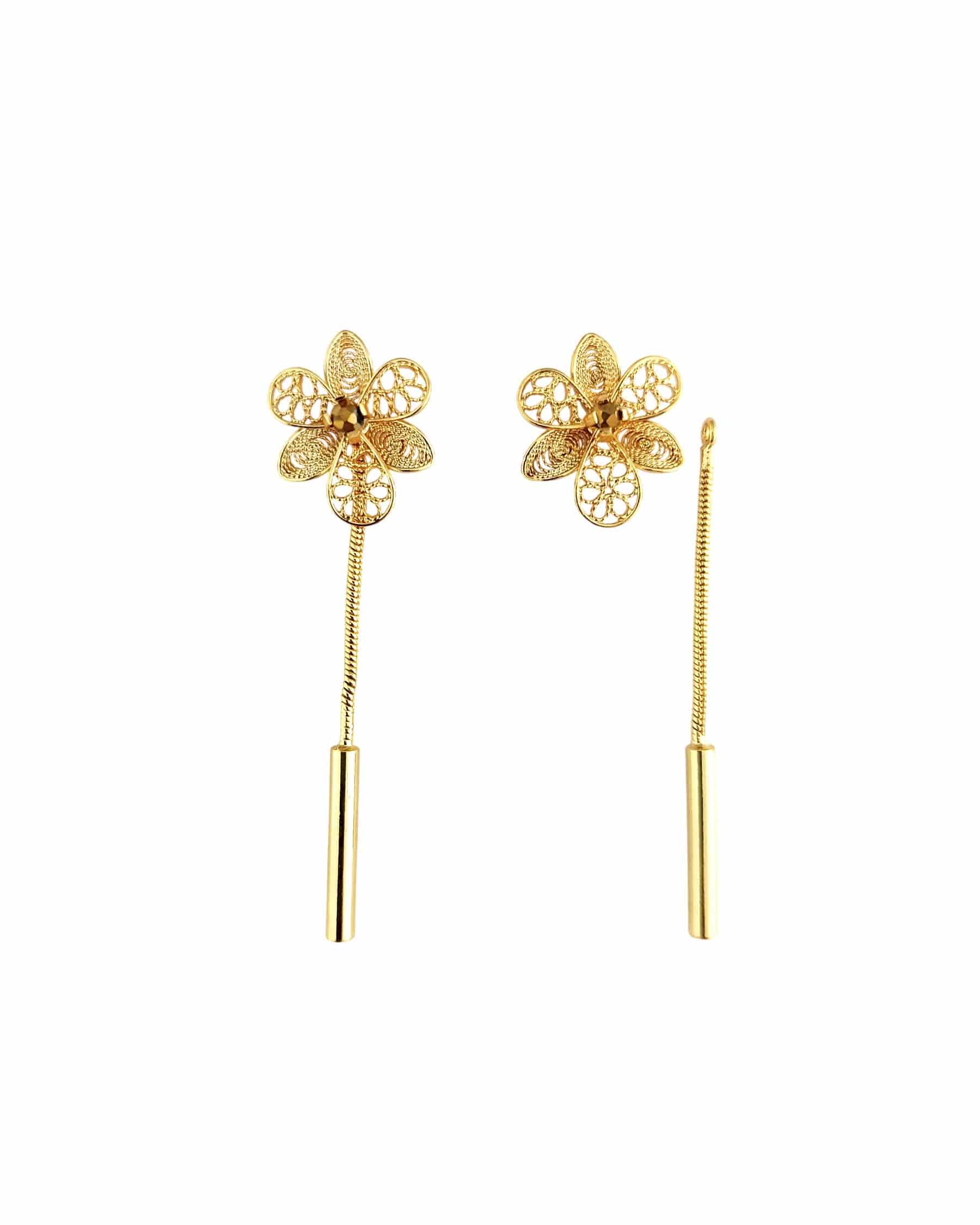 Aretes filigrana doble función Esther - miniatura 7