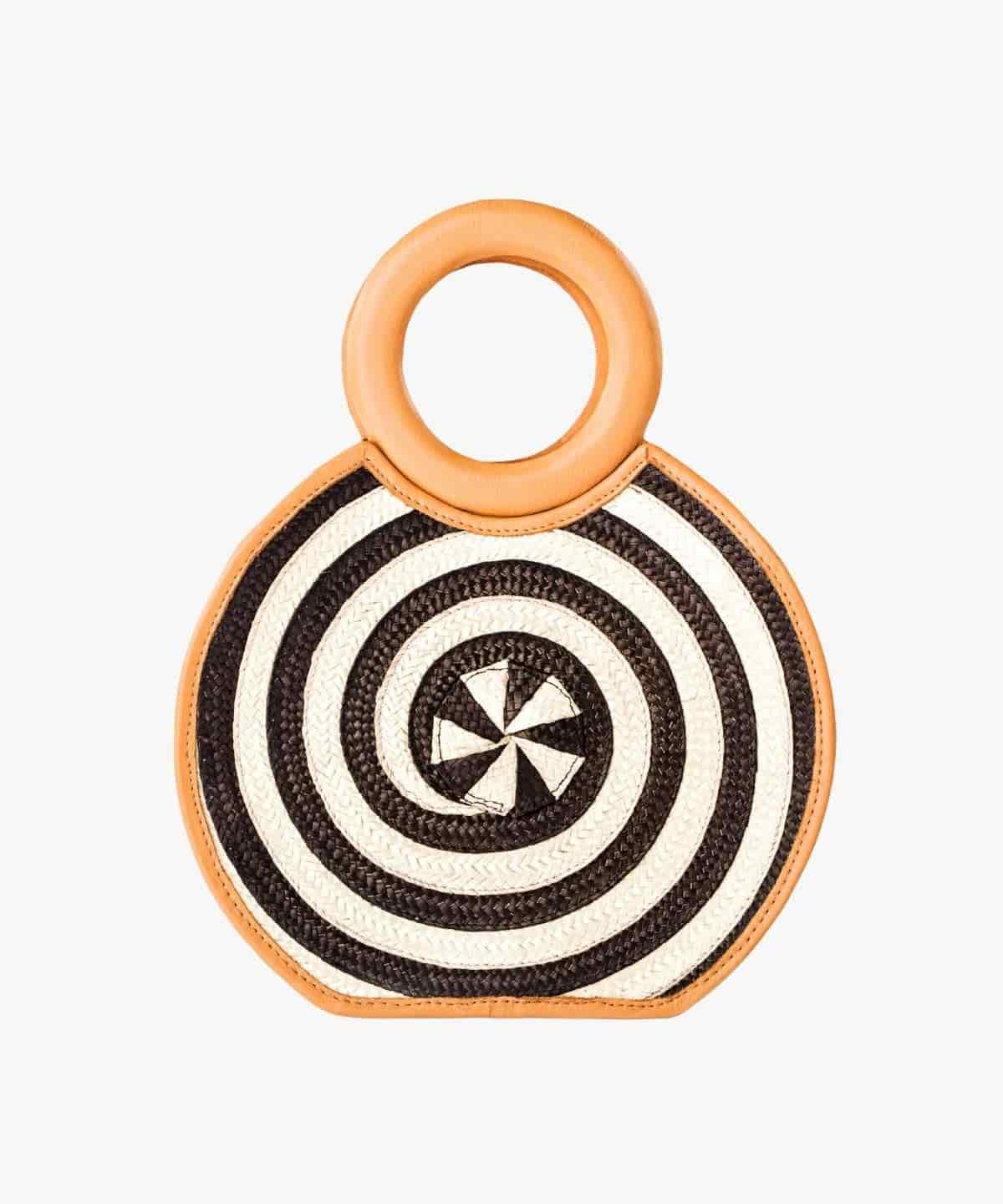 Zenú Mini in Raffia and Leather - miniatura 4