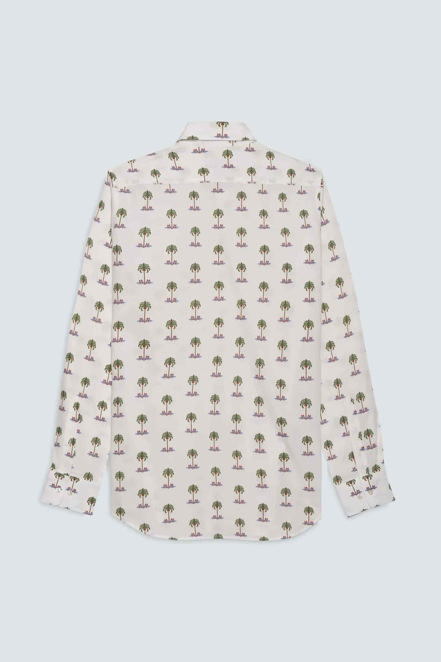 Men's cotton shirt white gioventu - miniatura 5