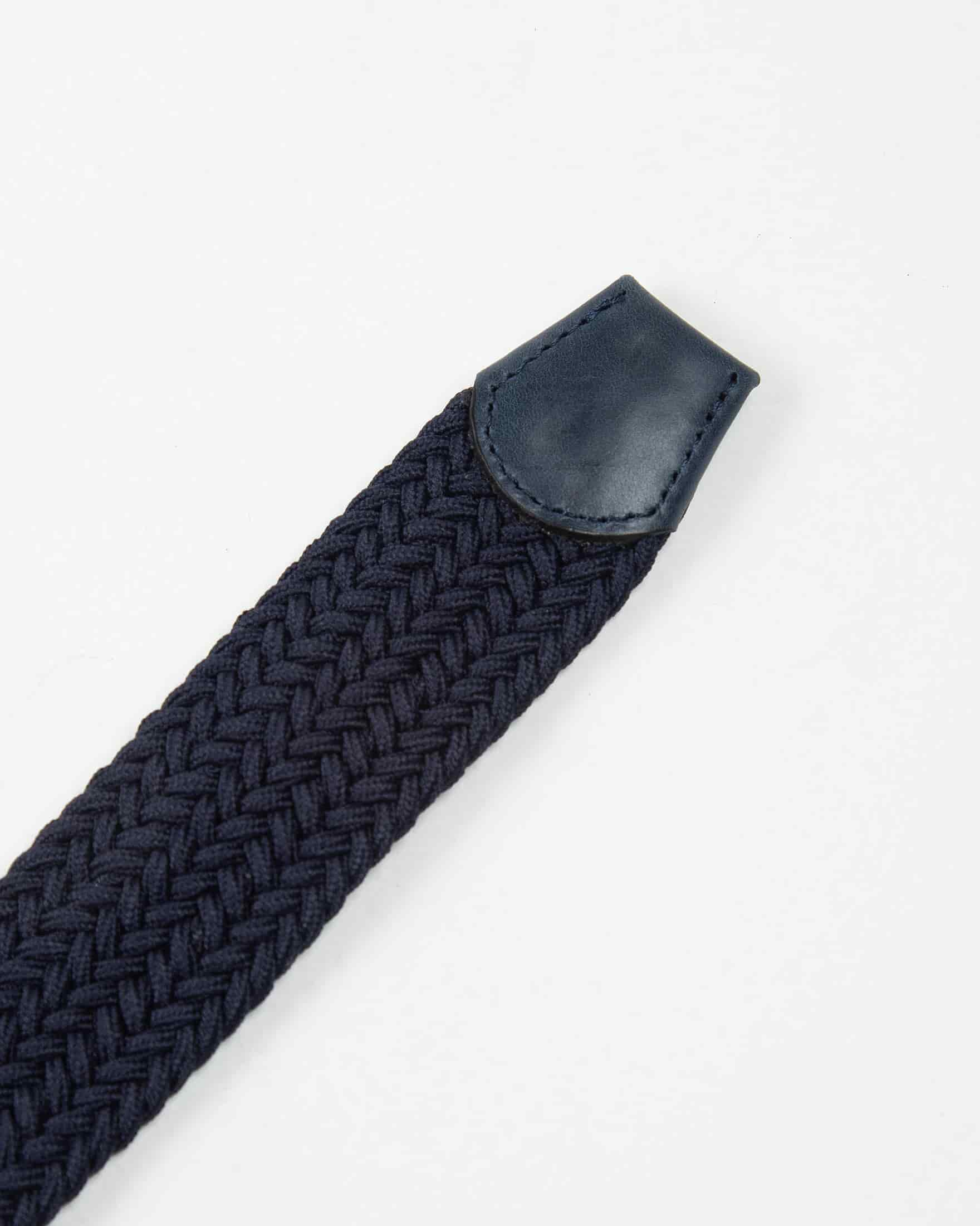 Cinturón Trenzado Elástico Azul Oscuro - miniatura 3