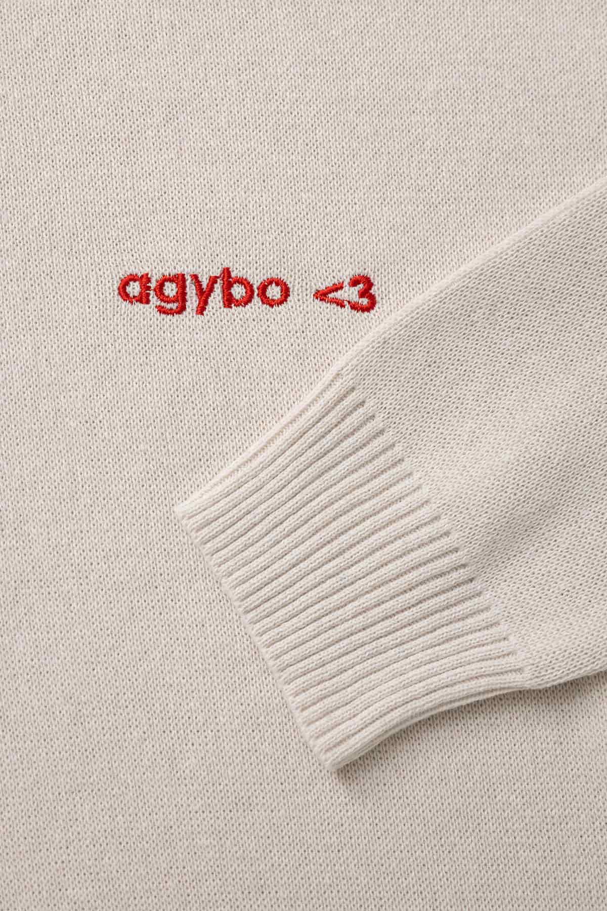 LOGO <3 SWEATER IVORY - miniatura 6
