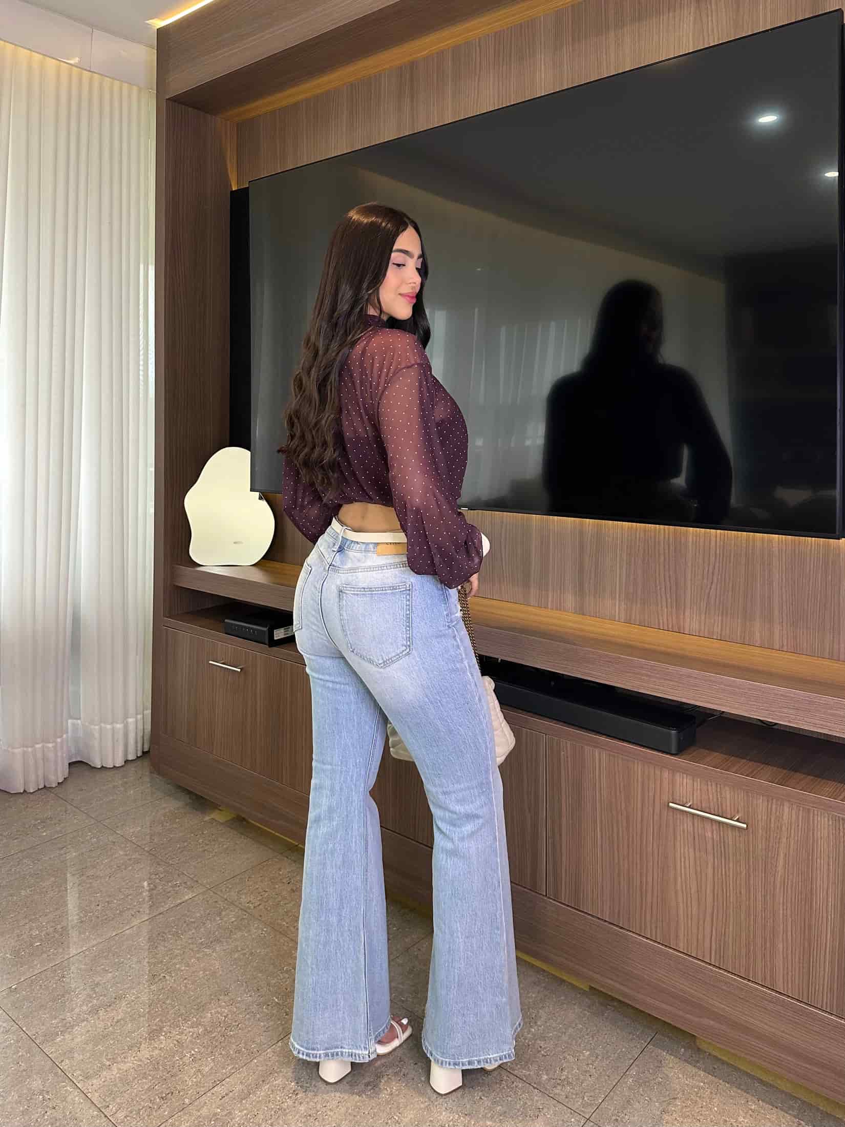 BLUSA VALERIA VINO - miniatura 2