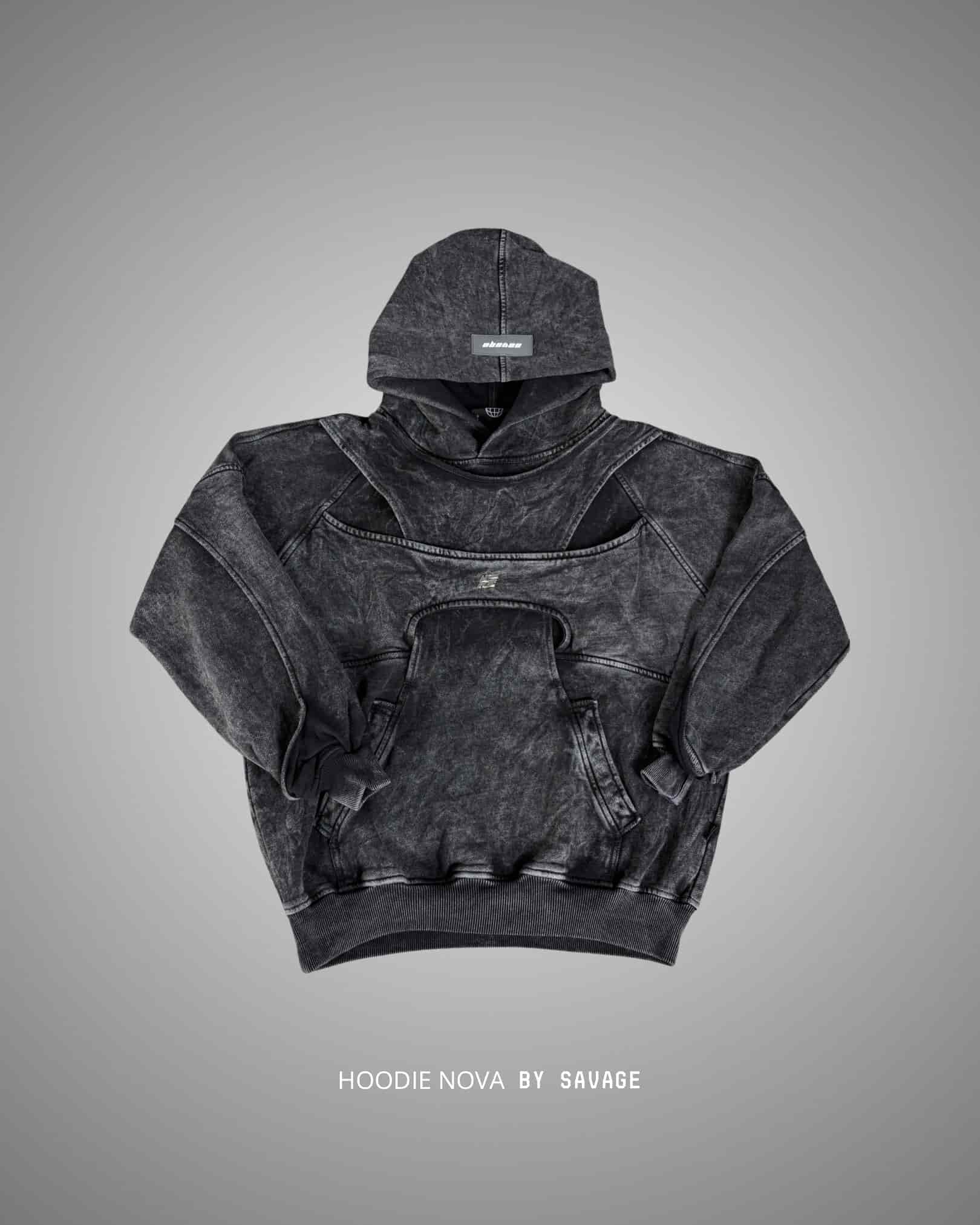 Hoodie Nova Acid Wash 400 gramos - miniatura 1