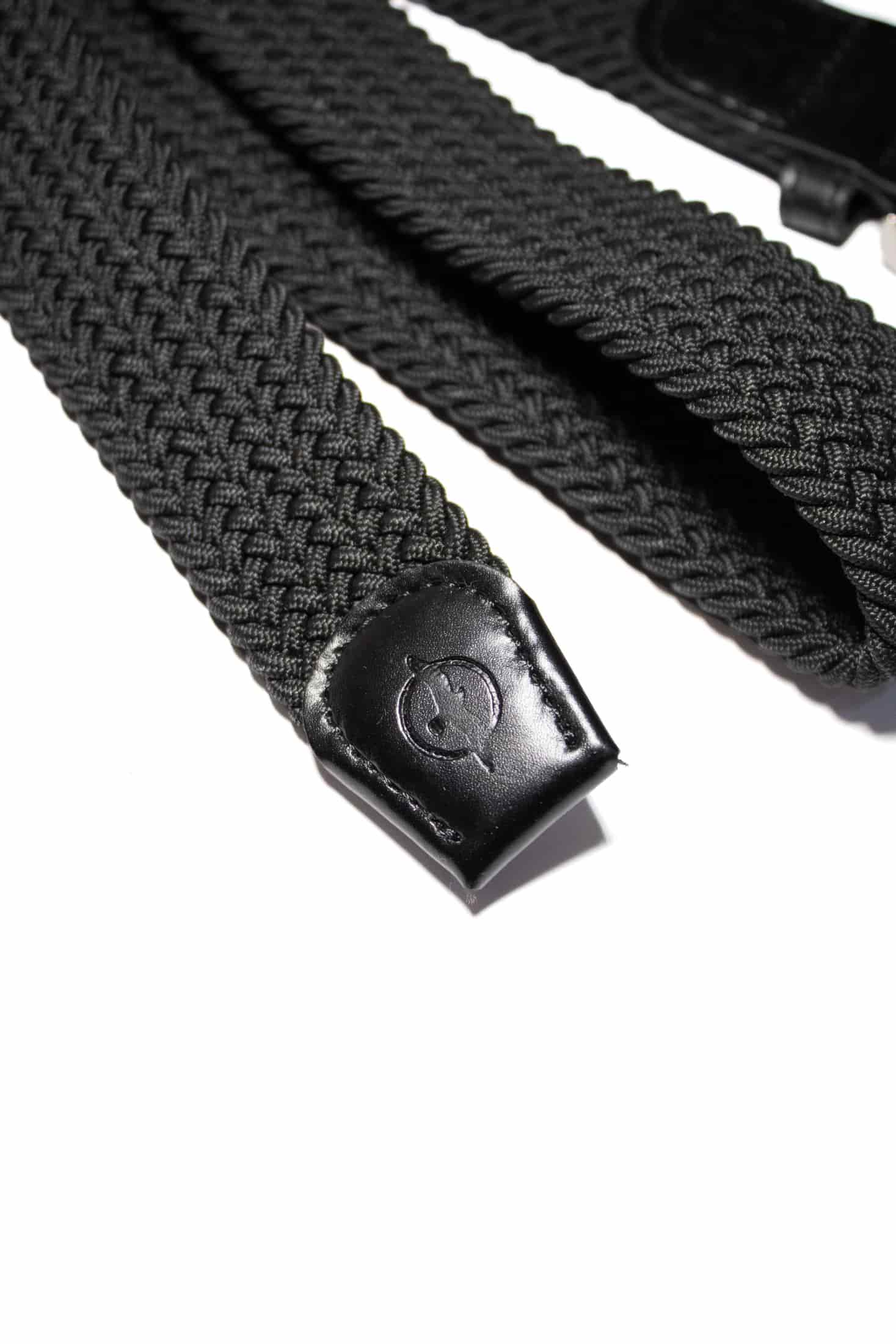 CORREA TRENZADA NEGRA PARA HOMBRE - miniatura 3