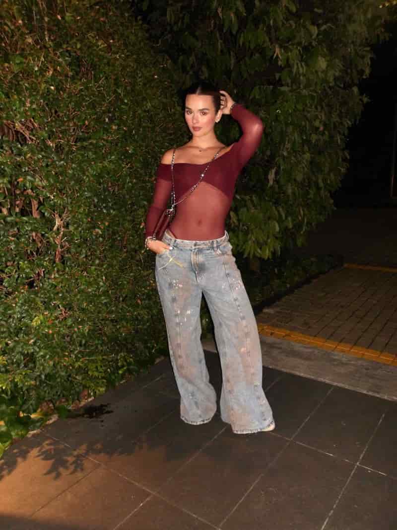 Body tull Mimosa - Burgundy - miniatura 1