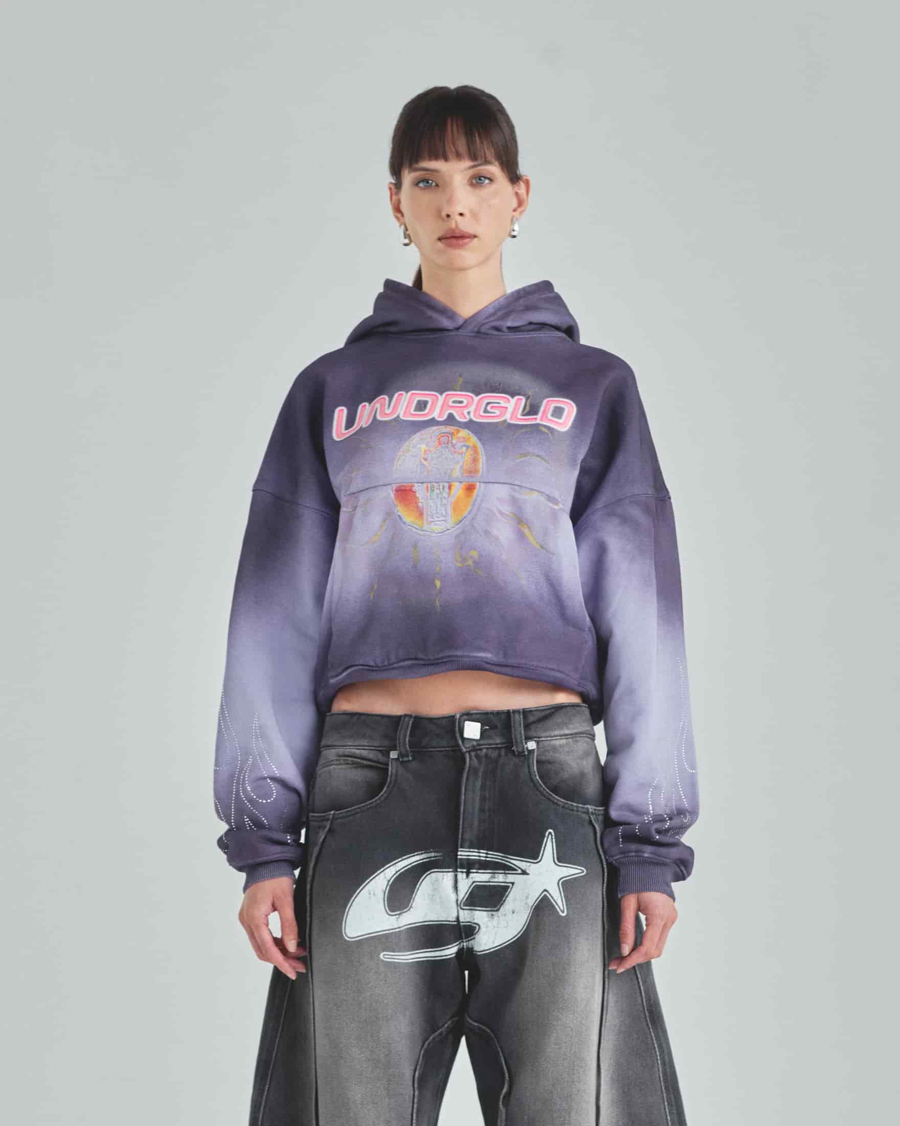 W Act 1 Radiant Boxy Fit Hoodie Faded Purple - miniatura 2