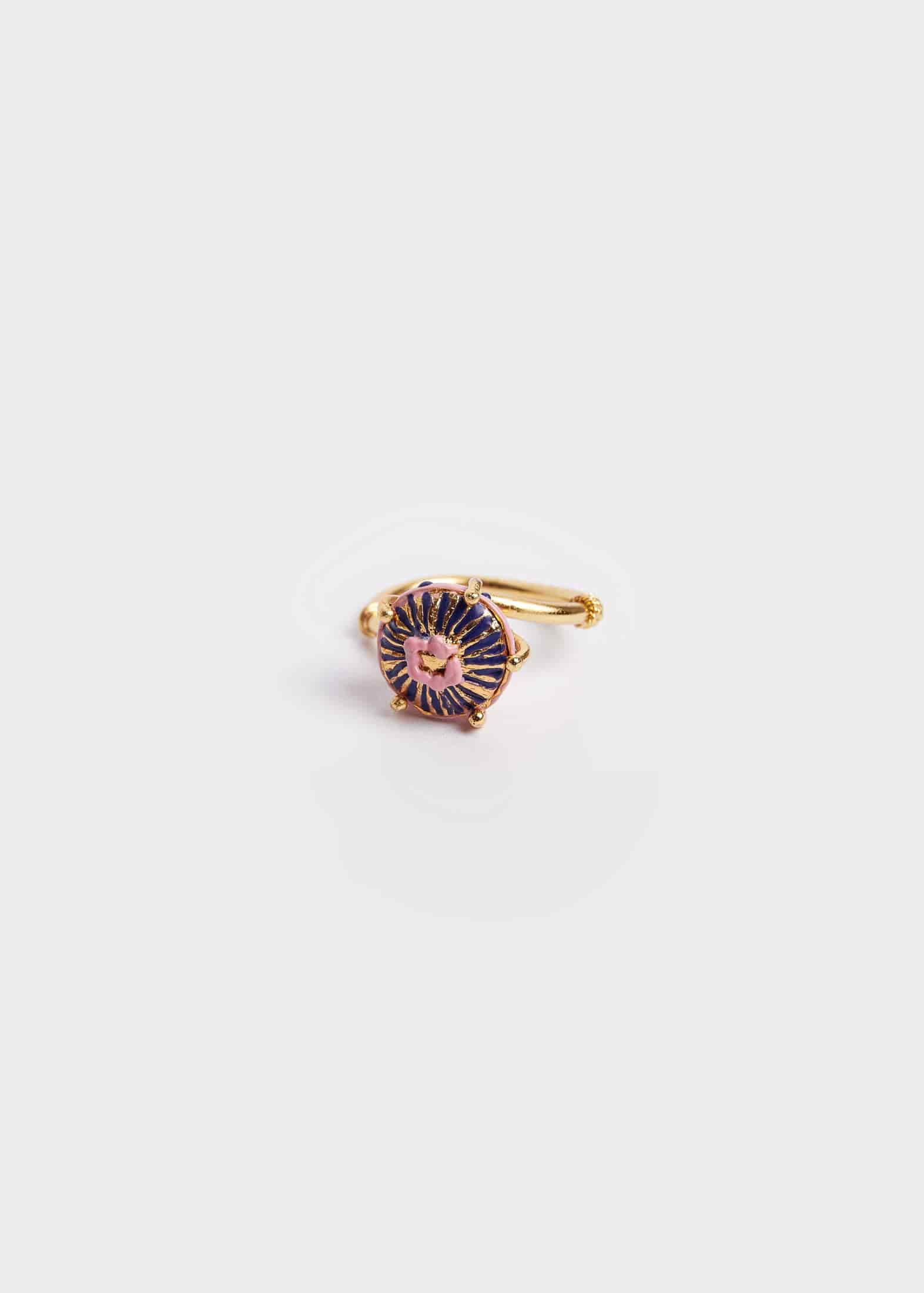 Anillo sombrerito mini azul rosa - miniatura 1