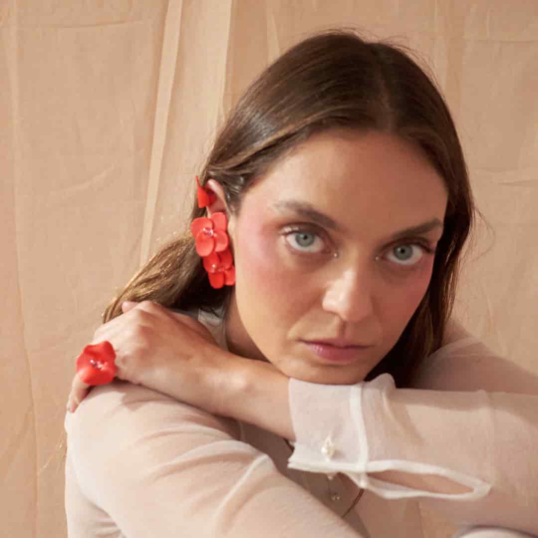 Aretes Lucié Flor Maxi - miniatura 4