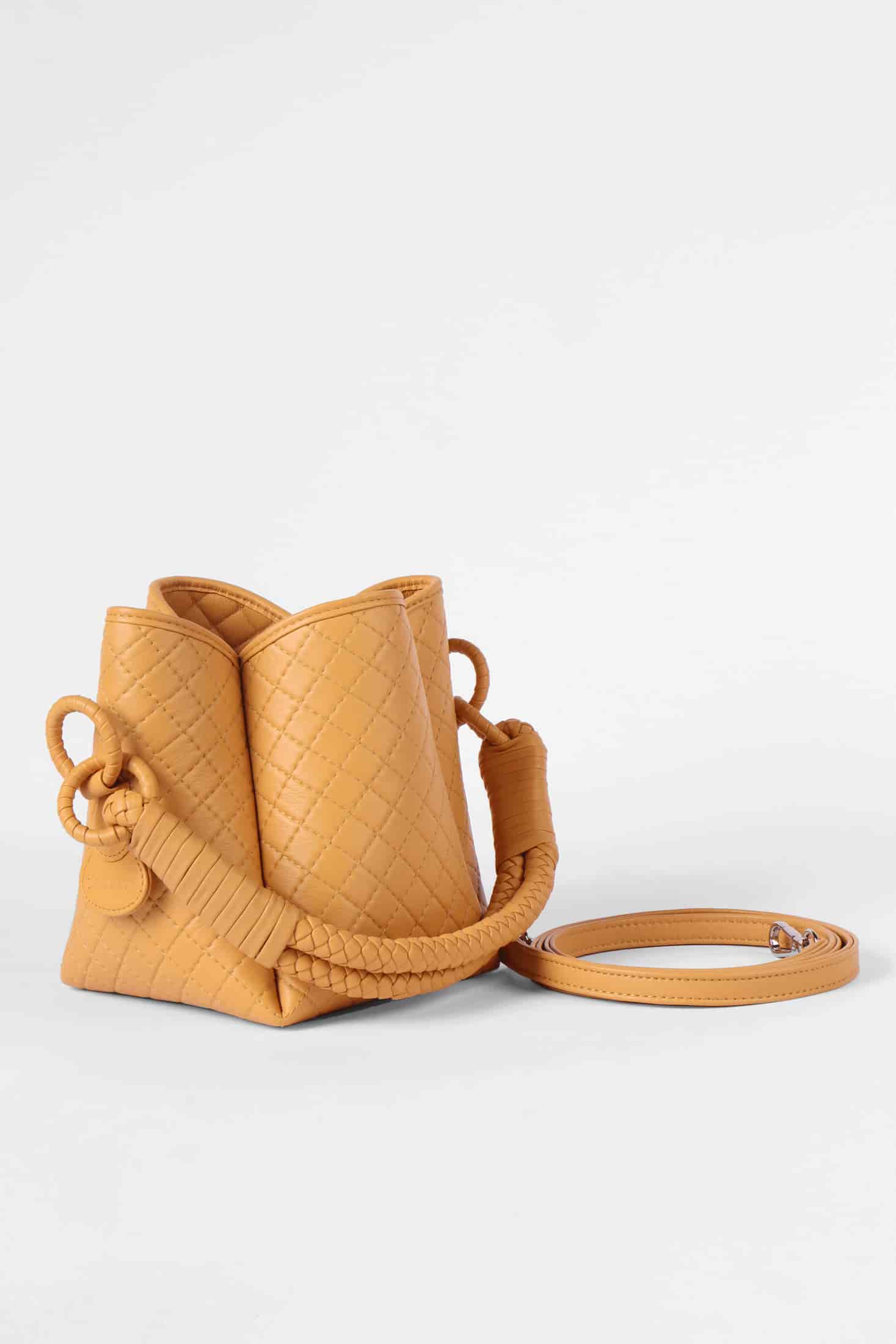 Tulip Mini Bucket Bag, Yellow - miniatura 5