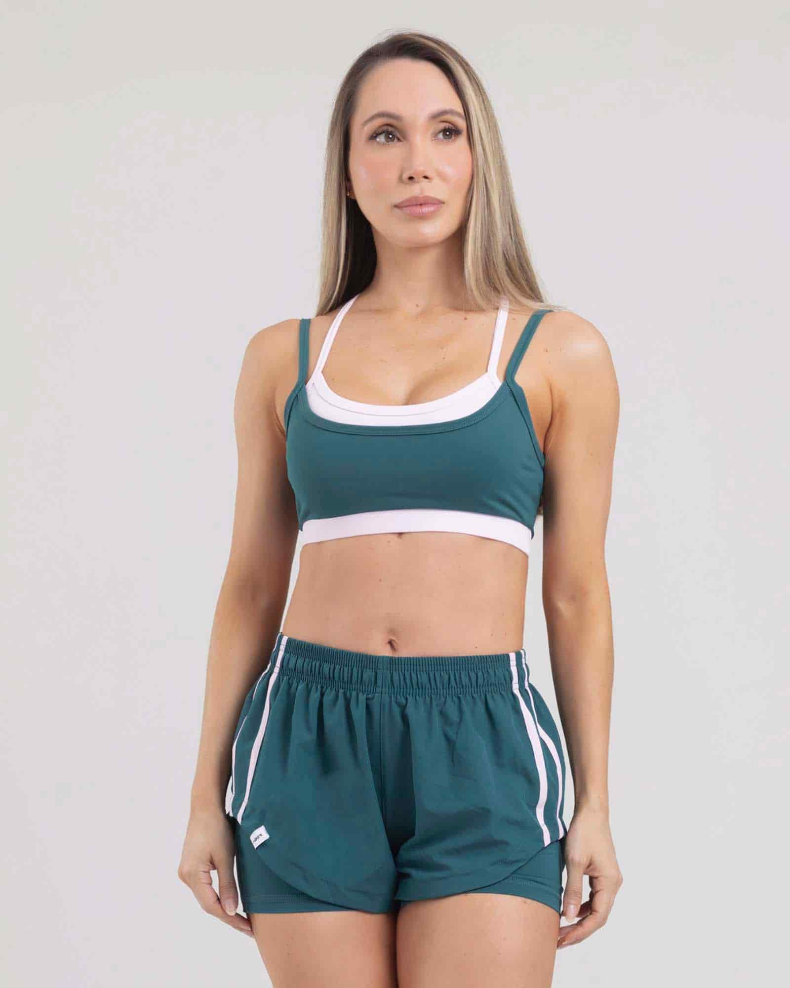 Top sisa verde esmeralda dual glow tropi FIBER - miniatura 1