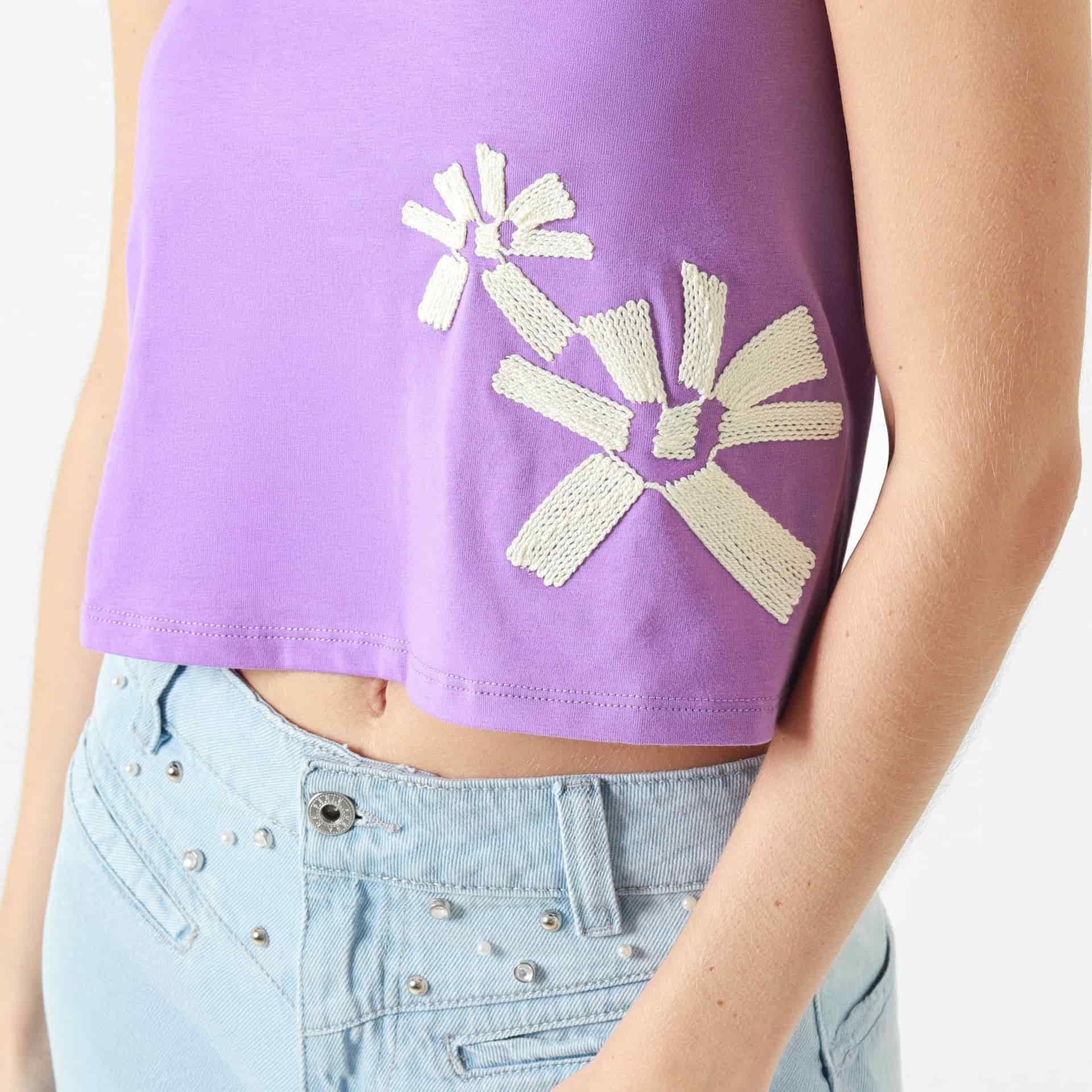 Camiseta Cuello Redondo Manga Tiras - miniatura 5