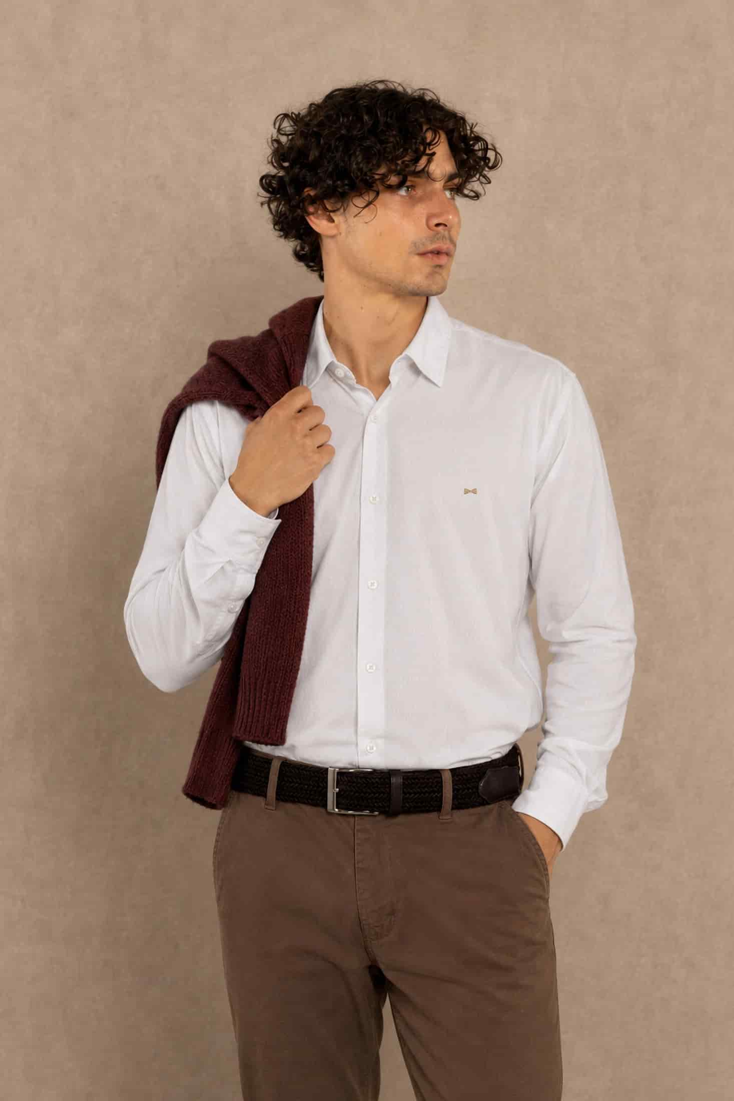 Camisa Performance Oxford Blanca - miniatura 1
