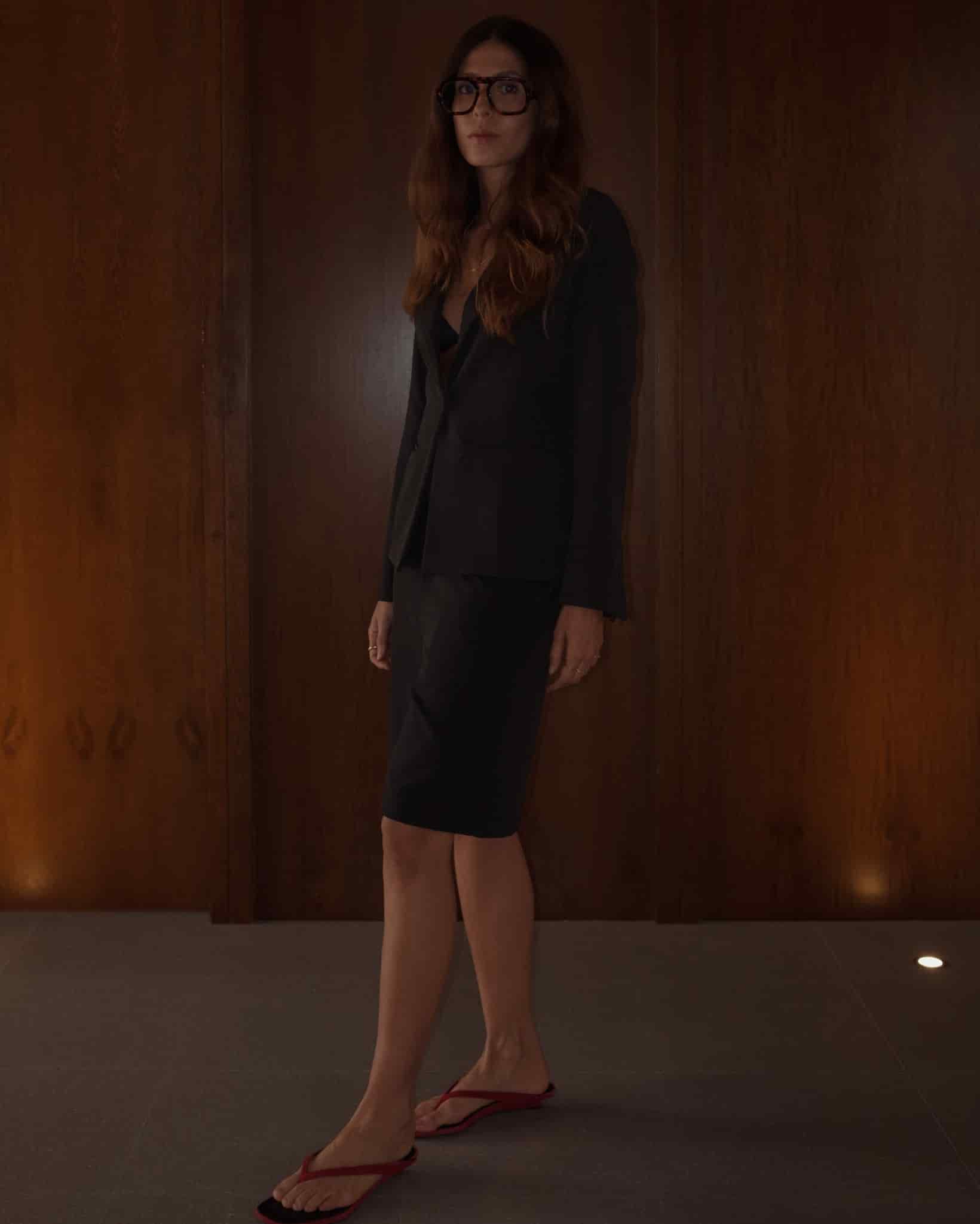 WAIST CLASSIC BLAZER - BLACK - miniatura 9