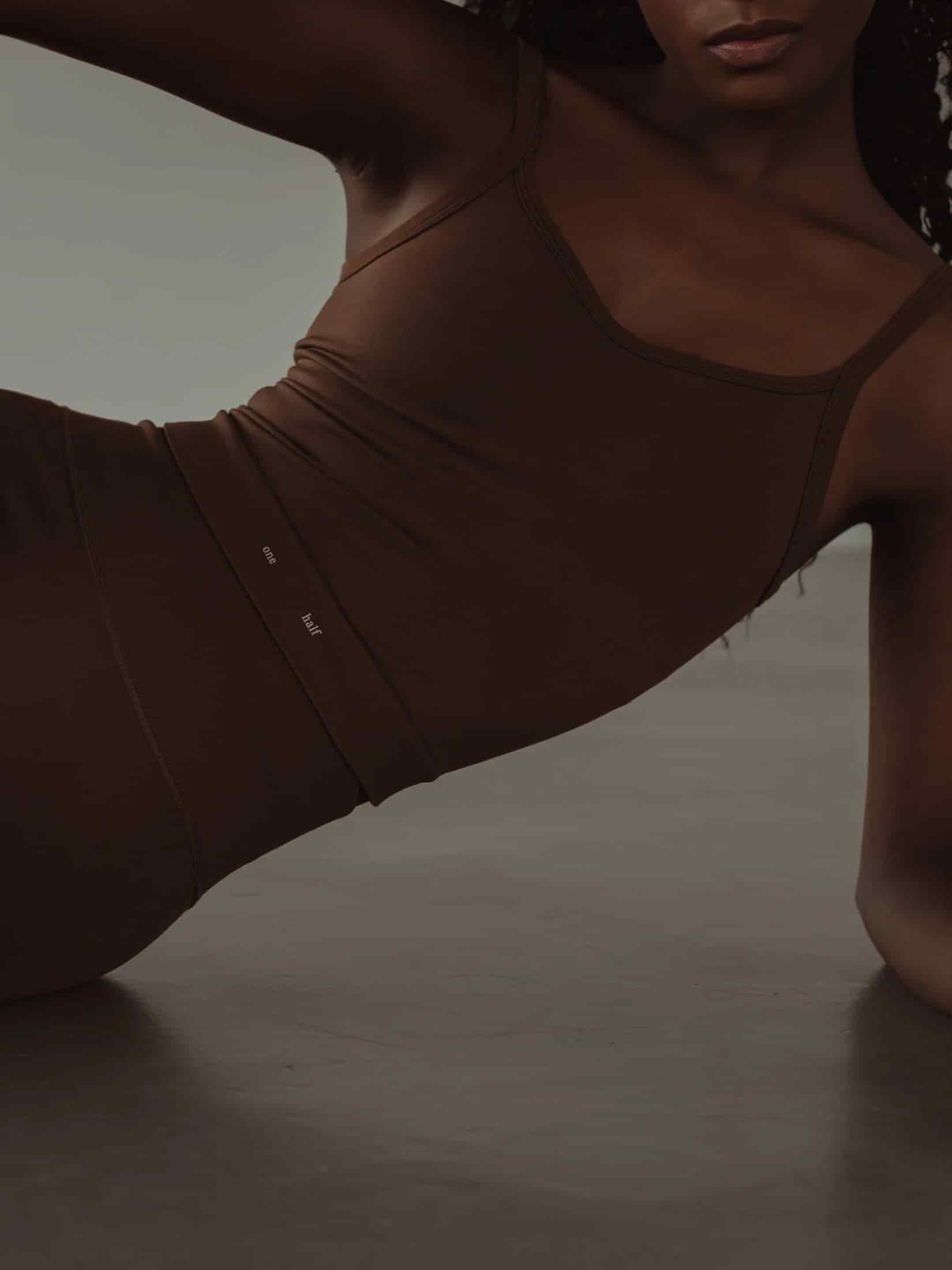 SOFT SEAMLESS TANK TOP - SEPIA - miniatura 3