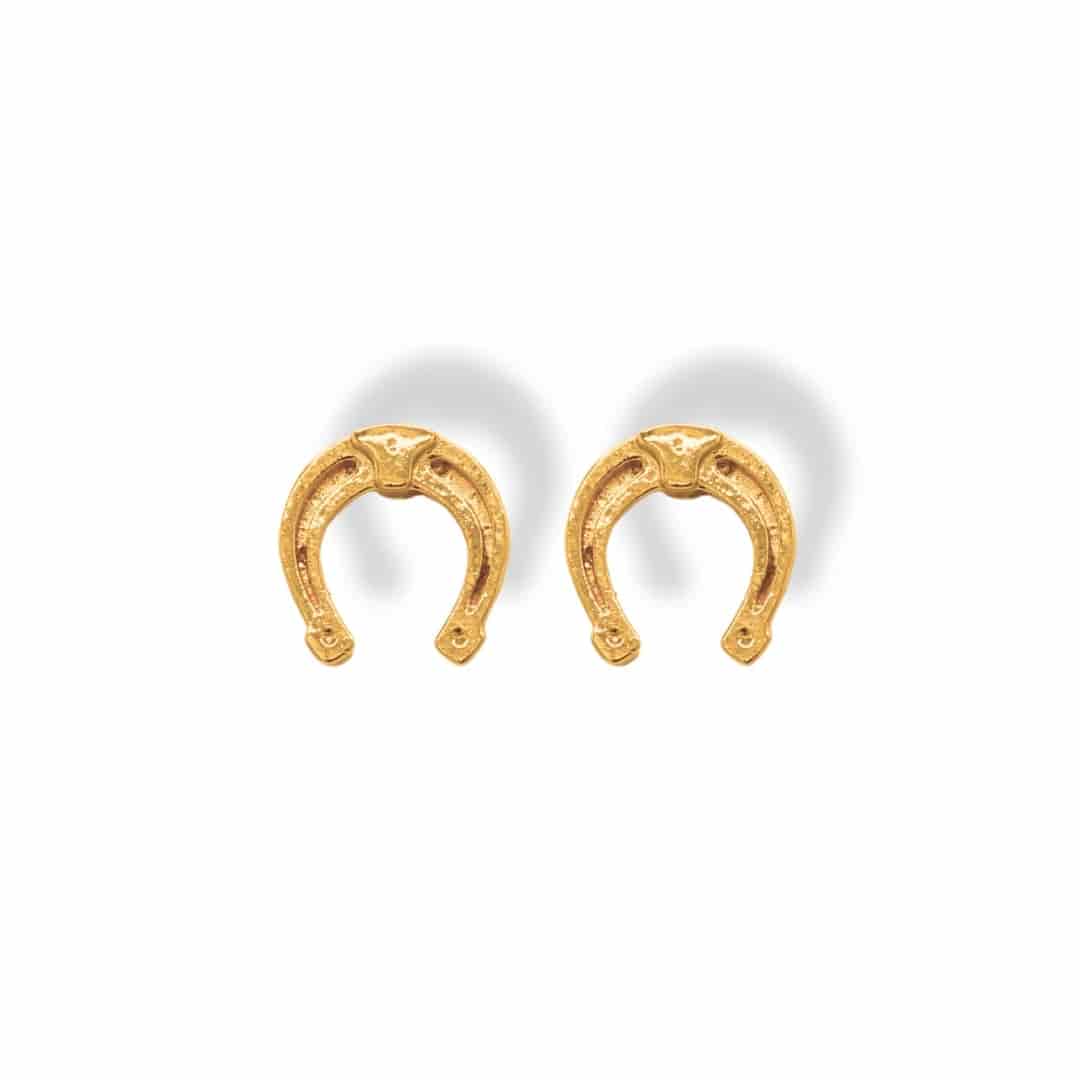 Aretes con herradura pequeña - miniatura 1