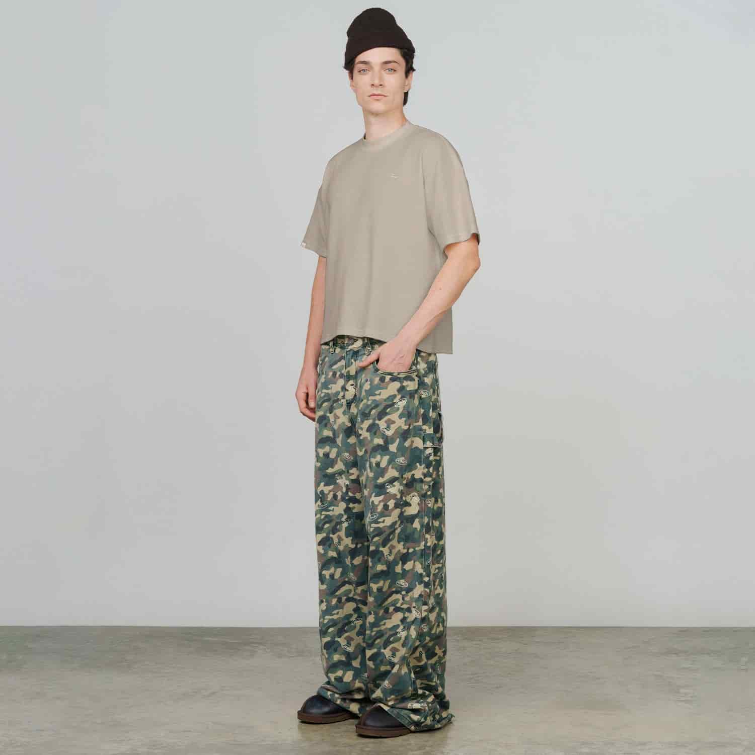 Textured Boxy Tee - Sand - miniatura 5