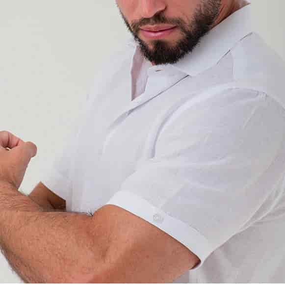 CAMISA MC 100% LINO HOMBRE - miniatura 7