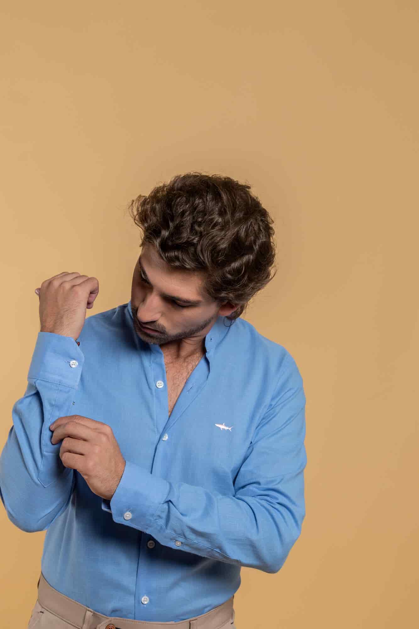 CAMISA NERU AZUL MEDIO - miniatura 2