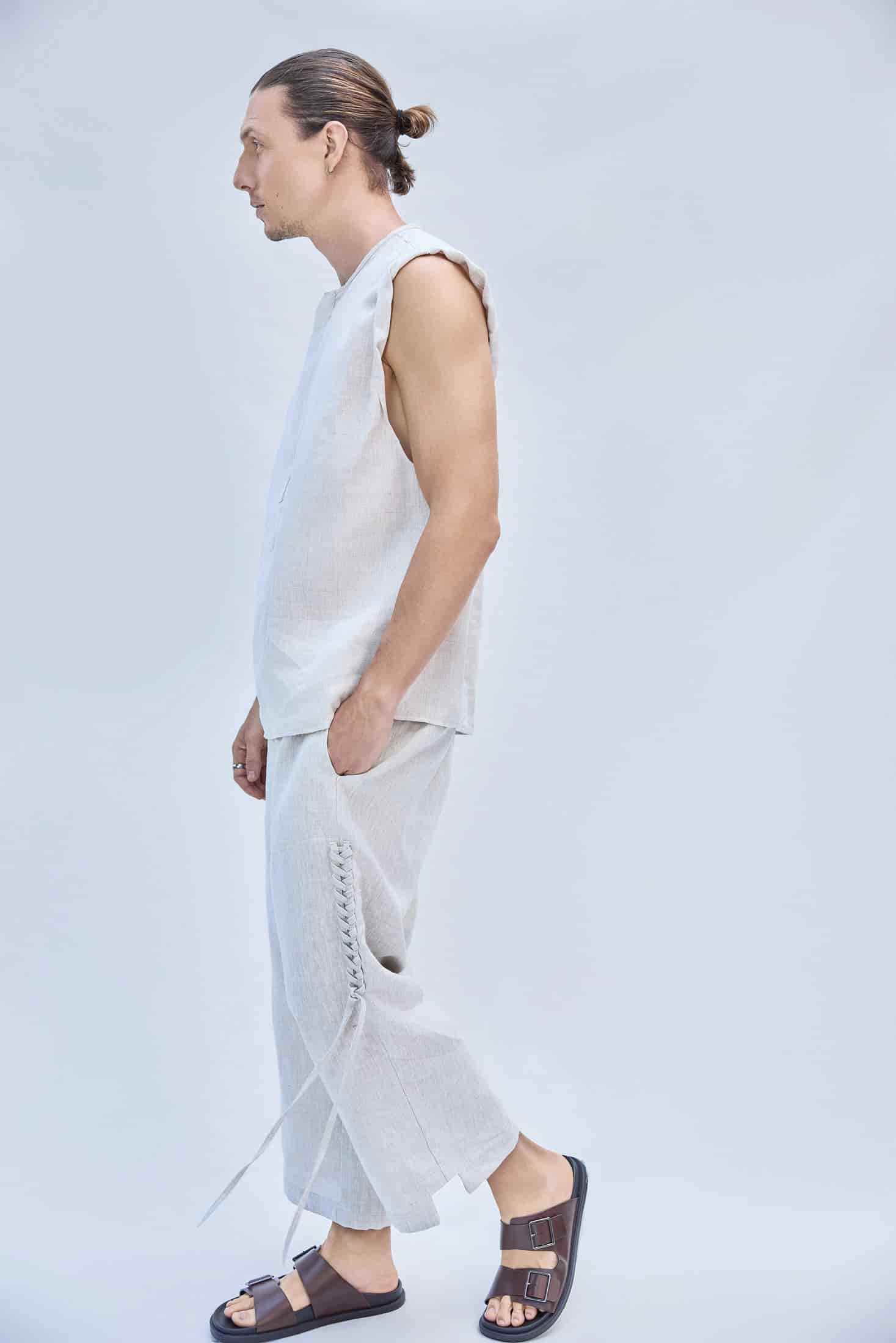 MARGO PANTS UNISEX NATURAL - miniatura 2